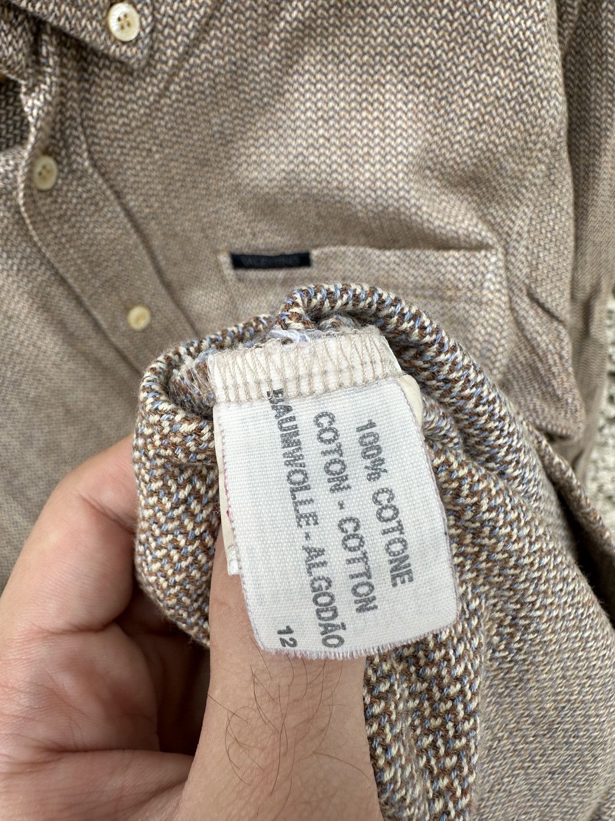 Valentino × Vintage Vintage 90s Valentino jeans shirt Size US M / EU 48-50 / 2 - 7 Thumbnail