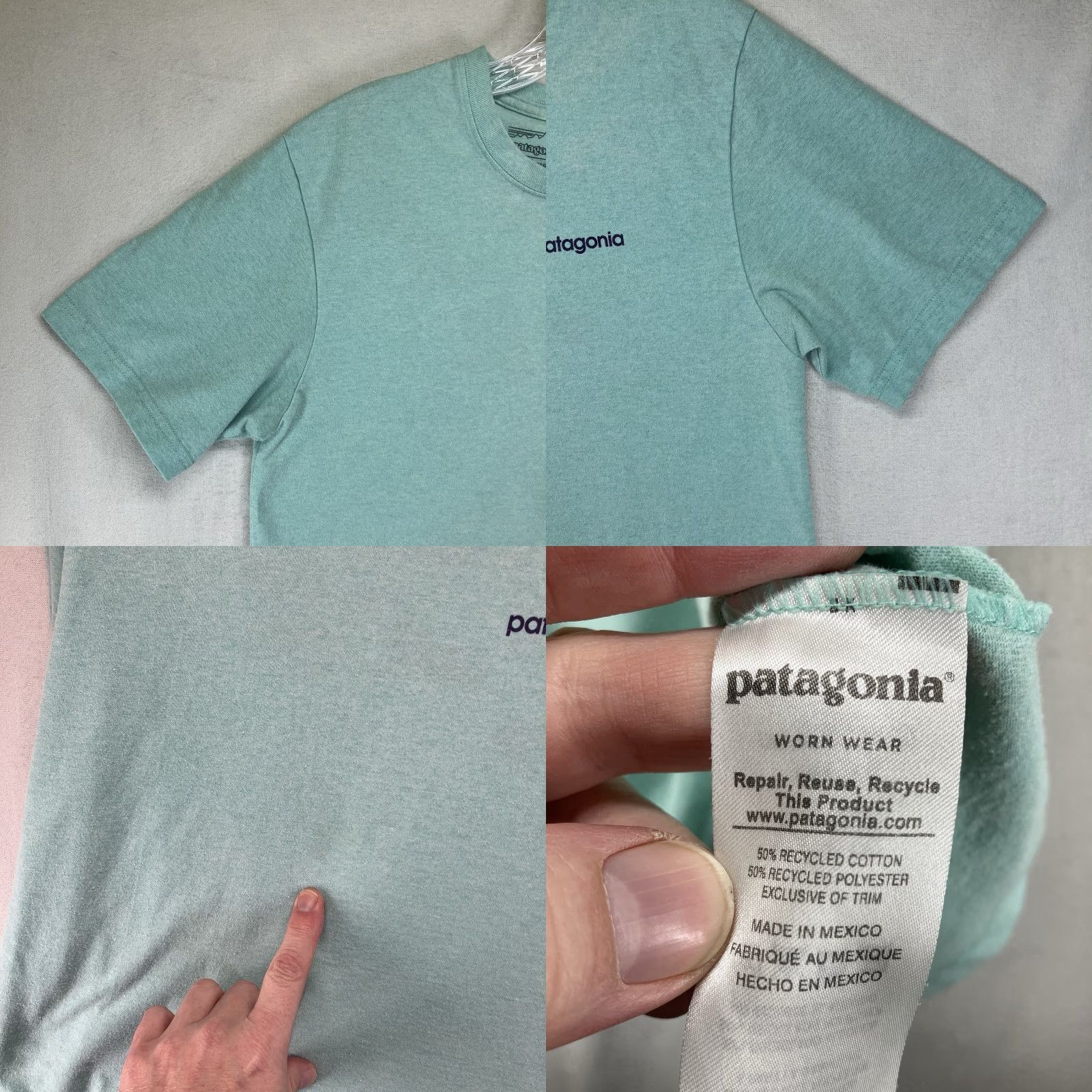Patagonia Patagonia T-Shirt Shirt Men Small Short Sleeve Icy Blue Mountain Graphic Responsibili-Tee Crew Neck Size US S / EU 44-46 / 1 - 8 Thumbnail