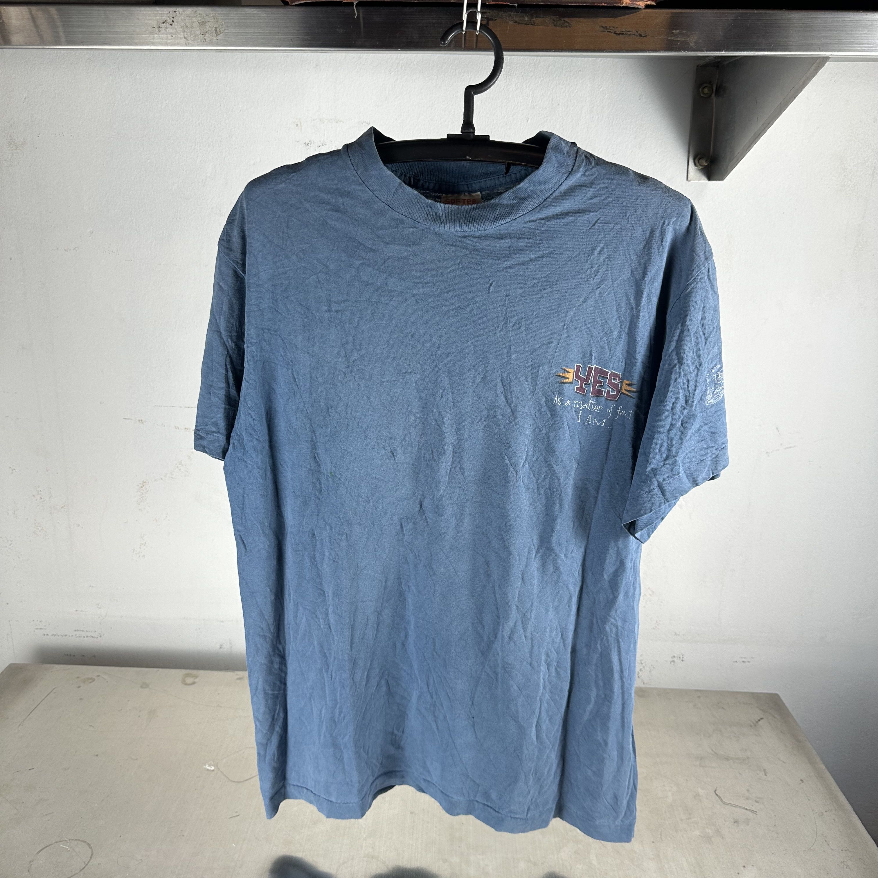 Vintage 90s Yes As A Matter of Fact I Am A Believer Religious Tee Size US L / EU 52-54 / 3 - 2 Thumbnail