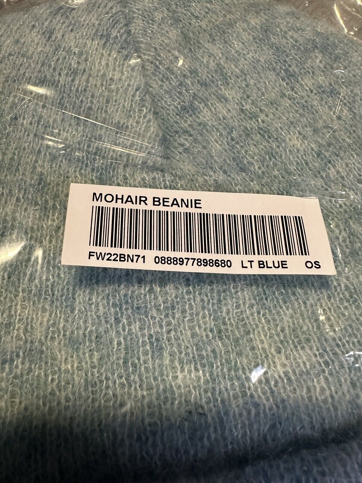 Supreme NWT Supreme Mohair Beanie (FW22) - Light Blue Size ONE SIZE - 3 Thumbnail