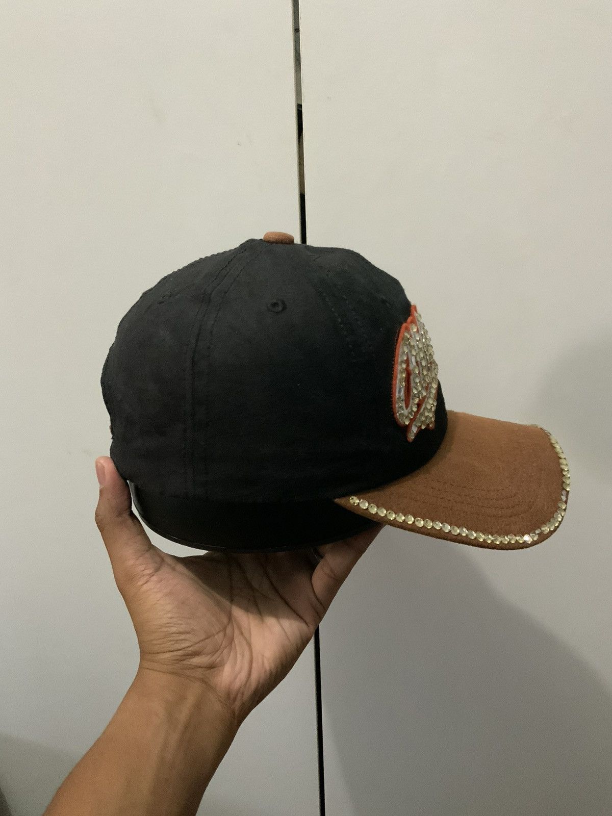 Japanese Brand Athletic Diamond Black Hat Size ONE SIZE - 5 Thumbnail