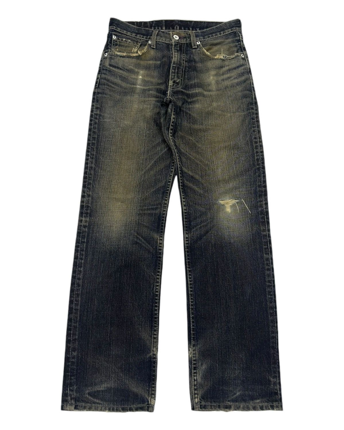 If Six Was Nine × JNCO × Levi's 🔥LEVIS 502 RUSTY DISTRESSED DENIM JEANS Size US 29 - 1 Thumbnail