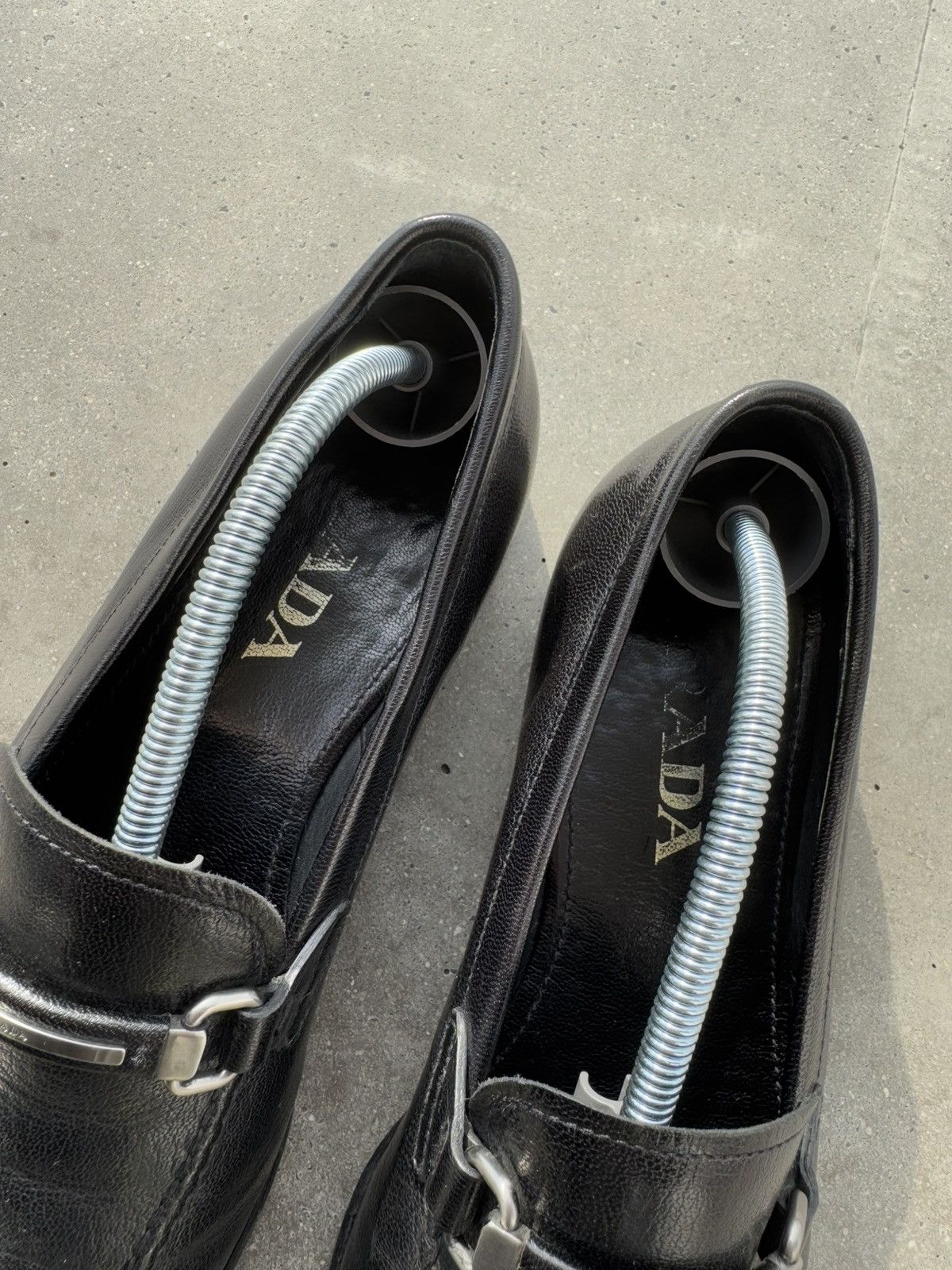 Prada × Vintage Prada vintage black loafers designer rare Size US 7 / EU 40 - 4 Thumbnail