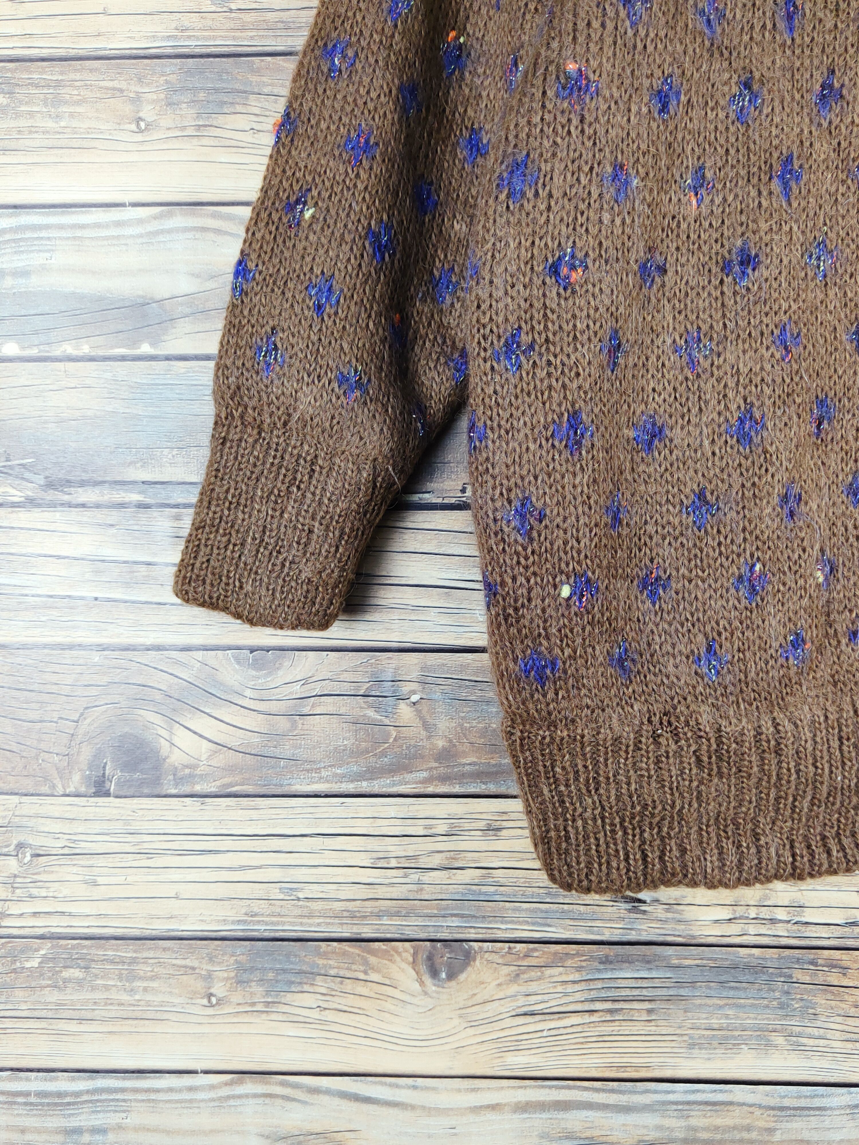 Japanese Brand Mouseine Dark Brown Knitwear Cardigan #W1150 Size L / US 10 / IT 46 - 4 Thumbnail