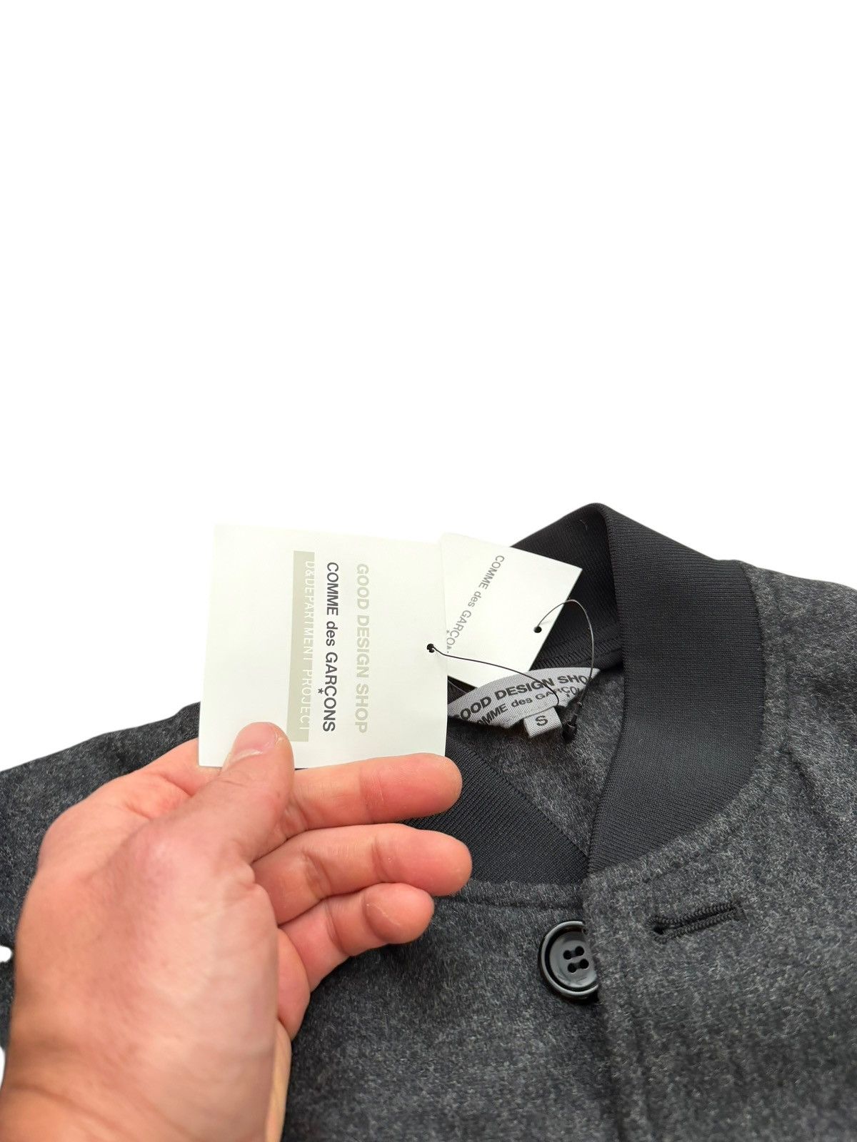 Comme des Garcons × Dover Street Market 1986 Staff Coat Leather Sleeve Wool Size US S / EU 44-46 / 1 - 7 Thumbnail