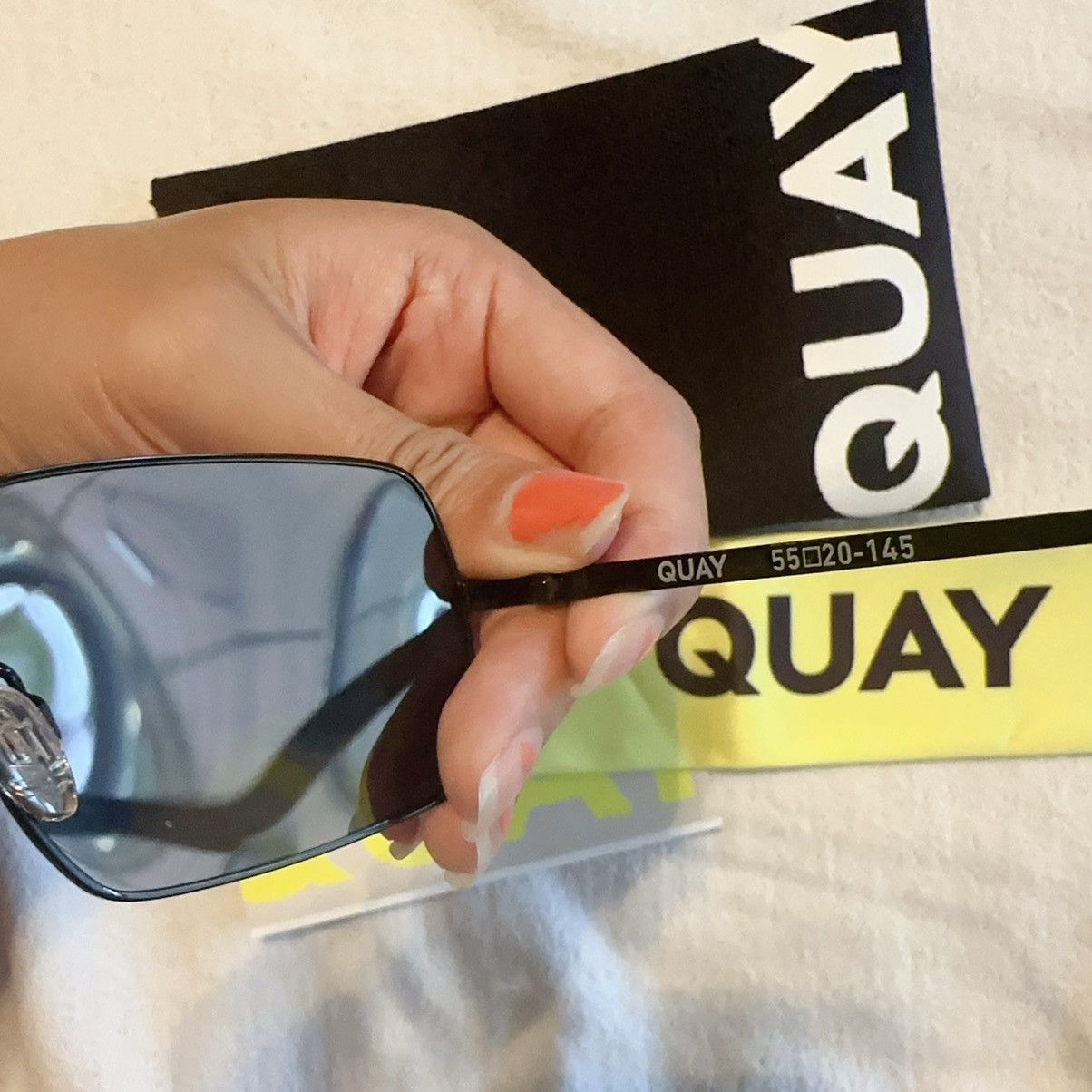 Quay NIB Quay "TTYL POLARIZED" square black frame/ black polarize Size ONE SIZE - 8 Thumbnail