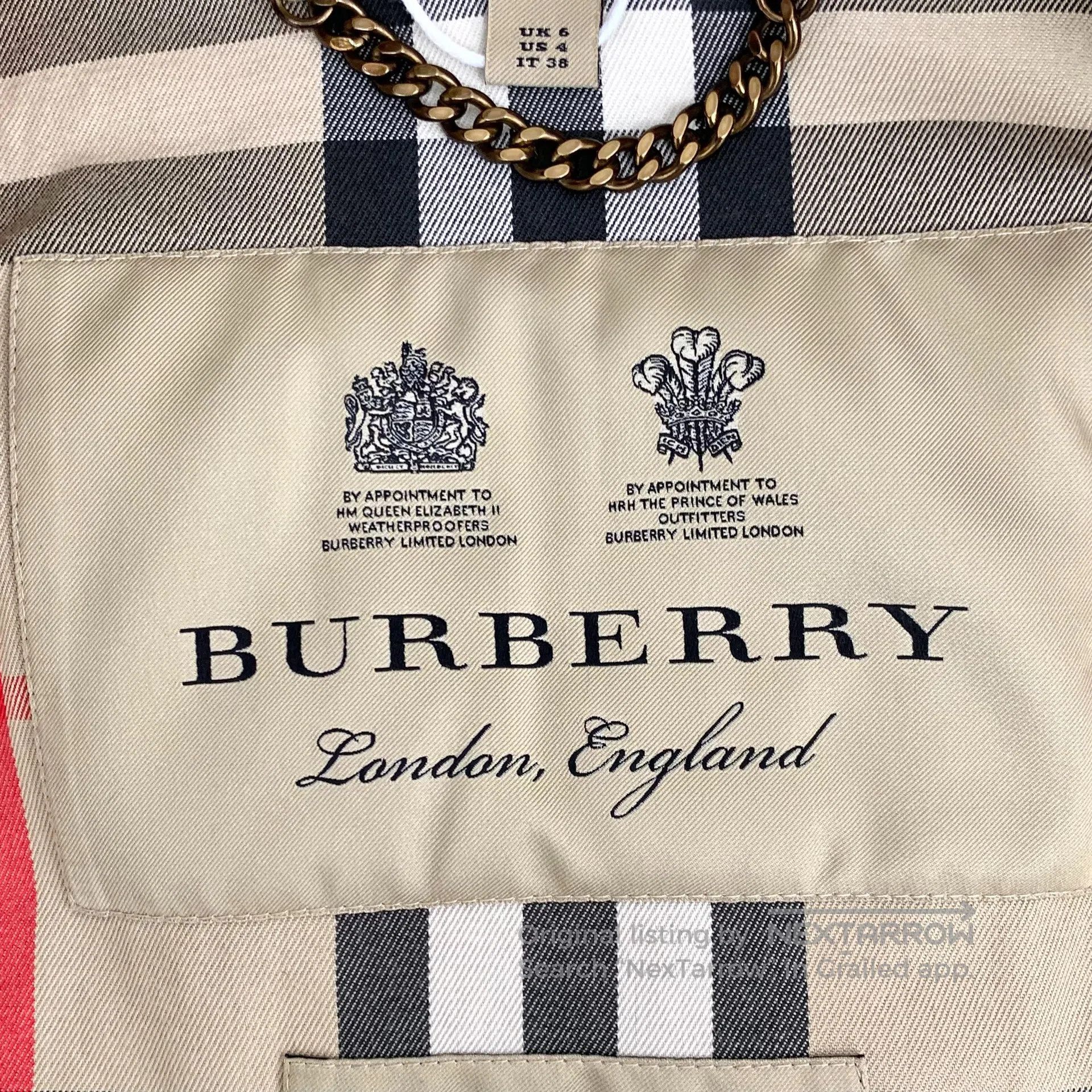 Burberry Burberry Brown Cotton Collar Double-breasted Long Sleeve B Size XS / US 0-2 / IT 36-38 - 5 Thumbnail
