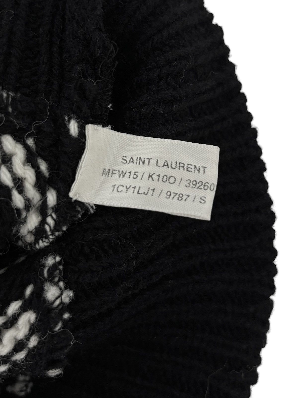 Hedi Slimane × Saint Laurent Paris A/W 2015 Sample Striped Knit Sweater (AW15/FW15) Size US S / EU 44-46 / 1 - 6 Thumbnail