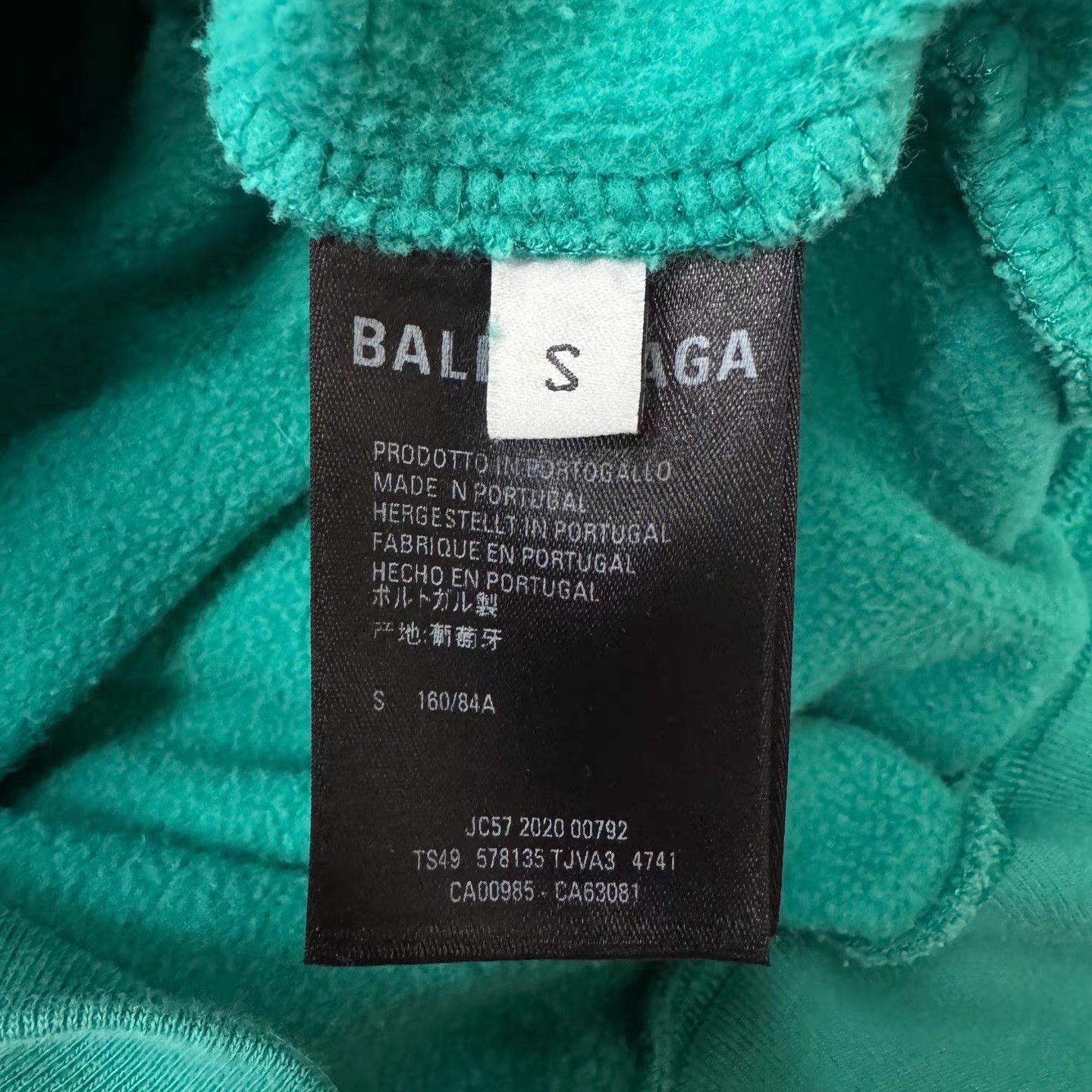 Balenciaga Balenciaga Lake Green Envelope Logo Letter Hoodie Q10 Size US S / EU 44-46 / 1 - 4 Thumbnail