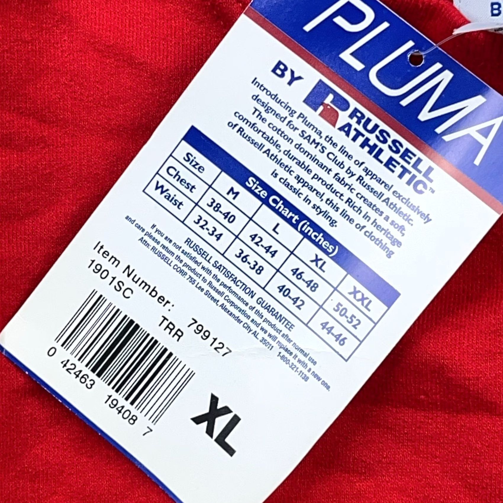 Russell Athletic VINTAGE Russell Athletic Sweatshirt Men XL Red Crewneck Size US XL / EU 56 / 4 - 4 Thumbnail