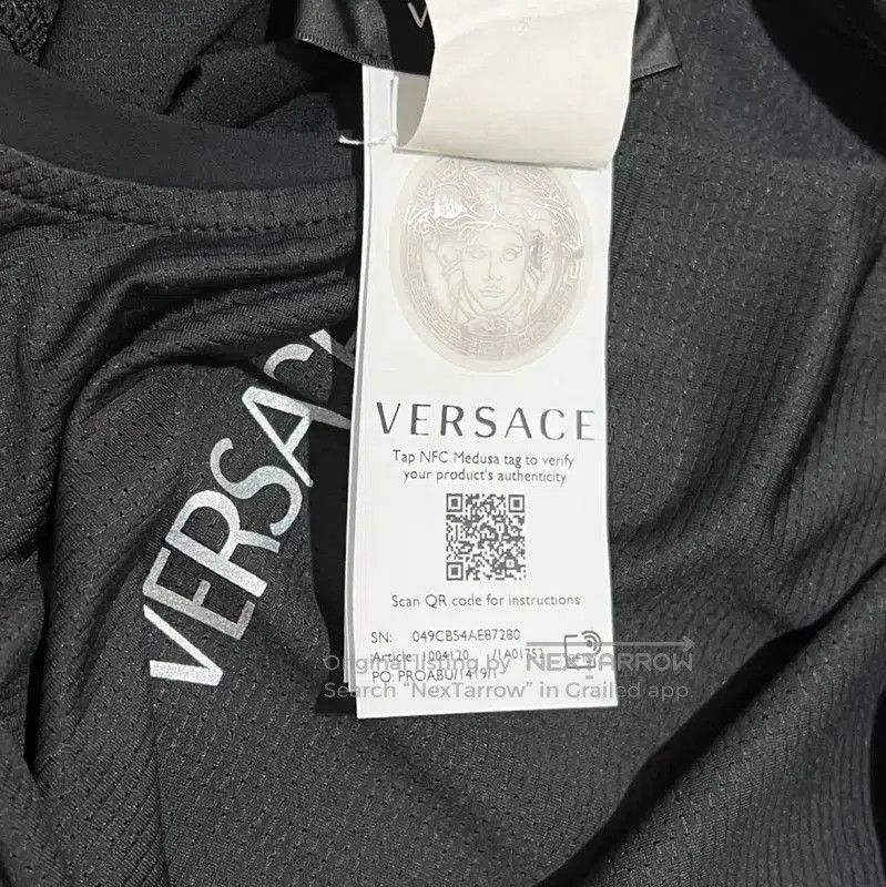 Versace Versace Black Logo Print Summer T-Shirt . Size US XS / EU 42 / 0 - 7 Thumbnail