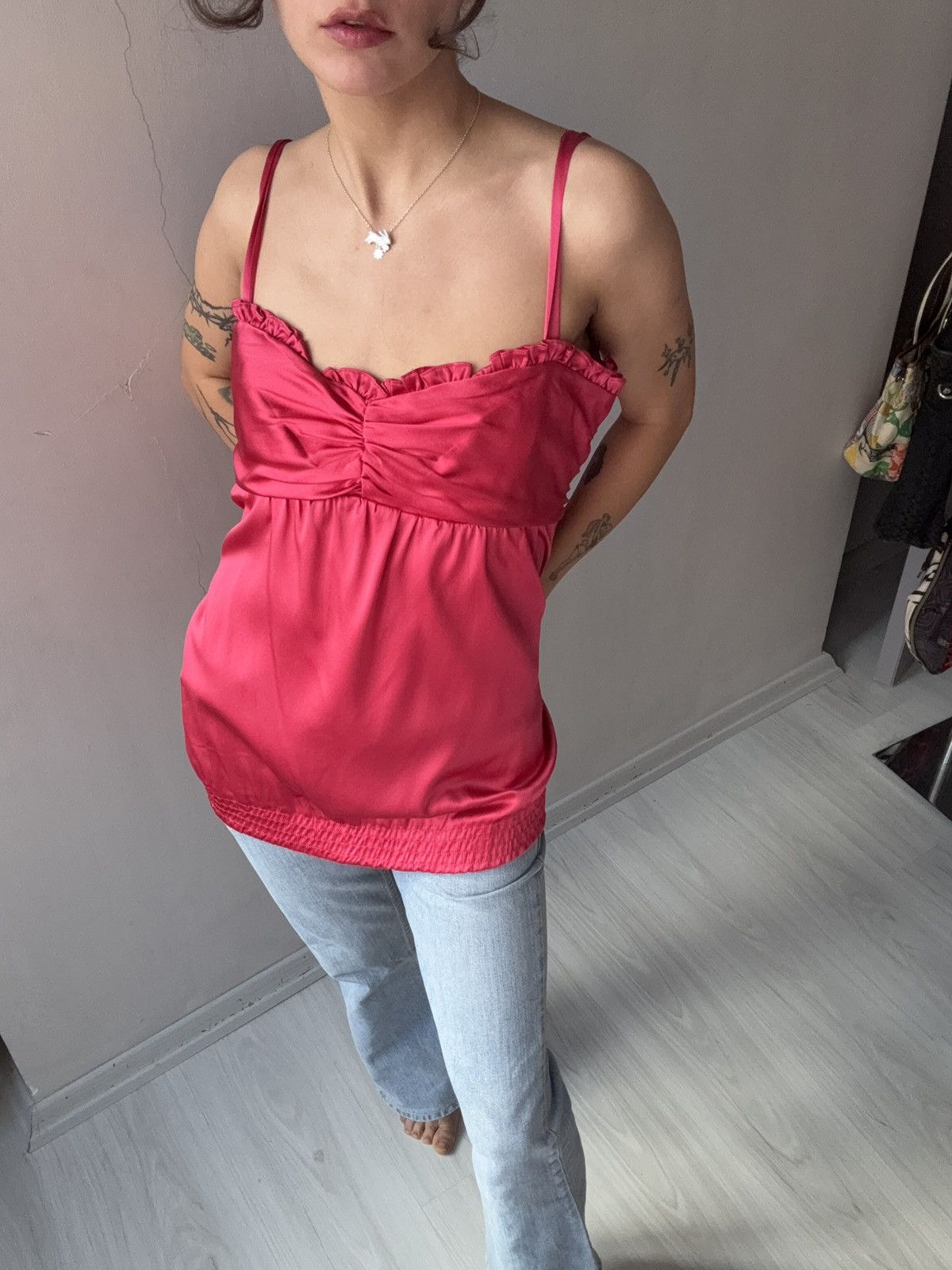 Vintage Fabrika silk blouse Size M / US 6-8 / IT 42-44 - 4 Thumbnail
