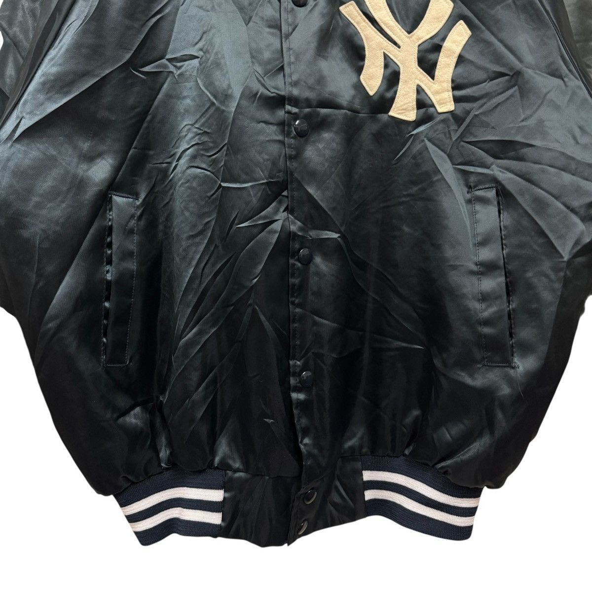 New York Yankees Vintage 90s NY Yankees Bomber Jacket Size US XL / EU 56 / 4 - 3 Thumbnail