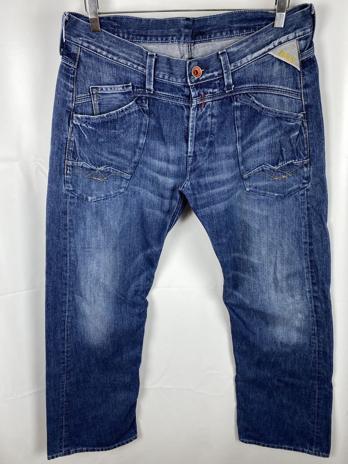 Replay Replay Blue Jeans Vintage Stright Denim size 34 x 32 Size US 33 - 2 Thumbnail