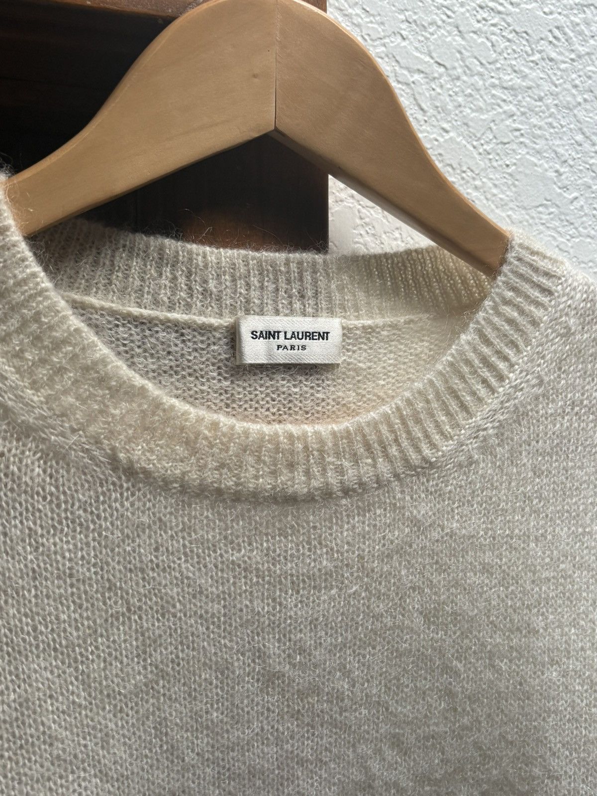 Saint Laurent Paris SS16 Saint Laurent palm tree mohair wool sweater Size US L / EU 52-54 / 3 - 6 Thumbnail