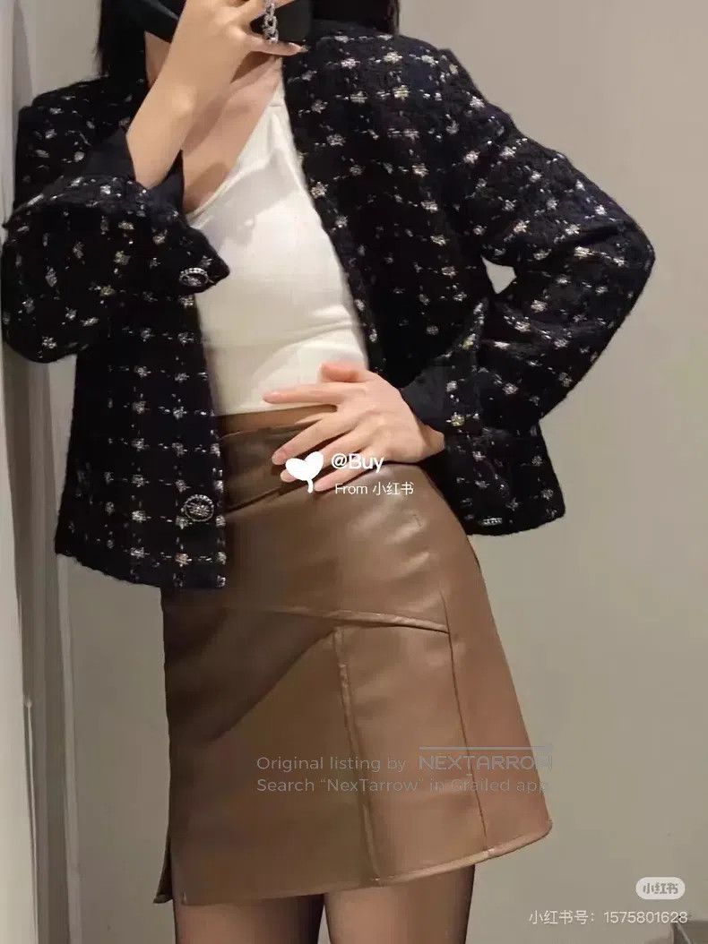 Chanel Chanel Snow series catwalk style deep v-neck tweed jacket Size XXS / US 00 / IT 34 - 9 Thumbnail