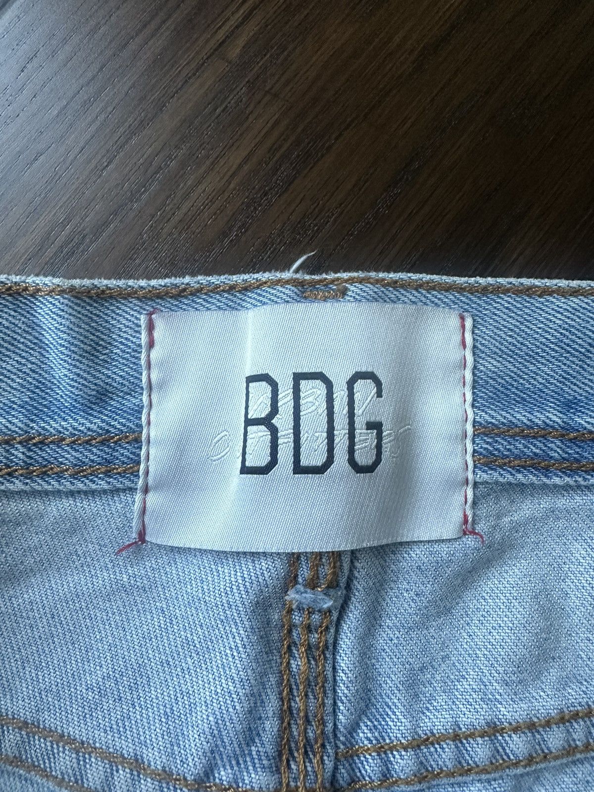 Bdg Blue Denim Double Knee Pants (31x32) Size US 31 - 4 Thumbnail