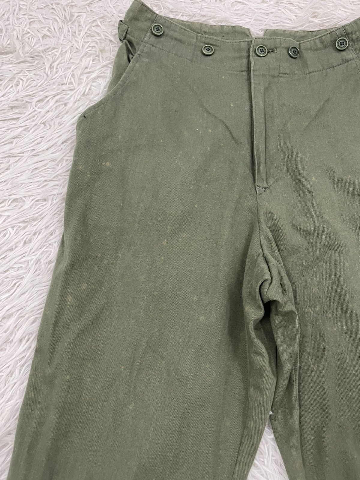 Yohji Yamamoto Vtg Y's Yohji Yanamoto Green Army Pant Size US 26 / EU 42 - 5 Thumbnail