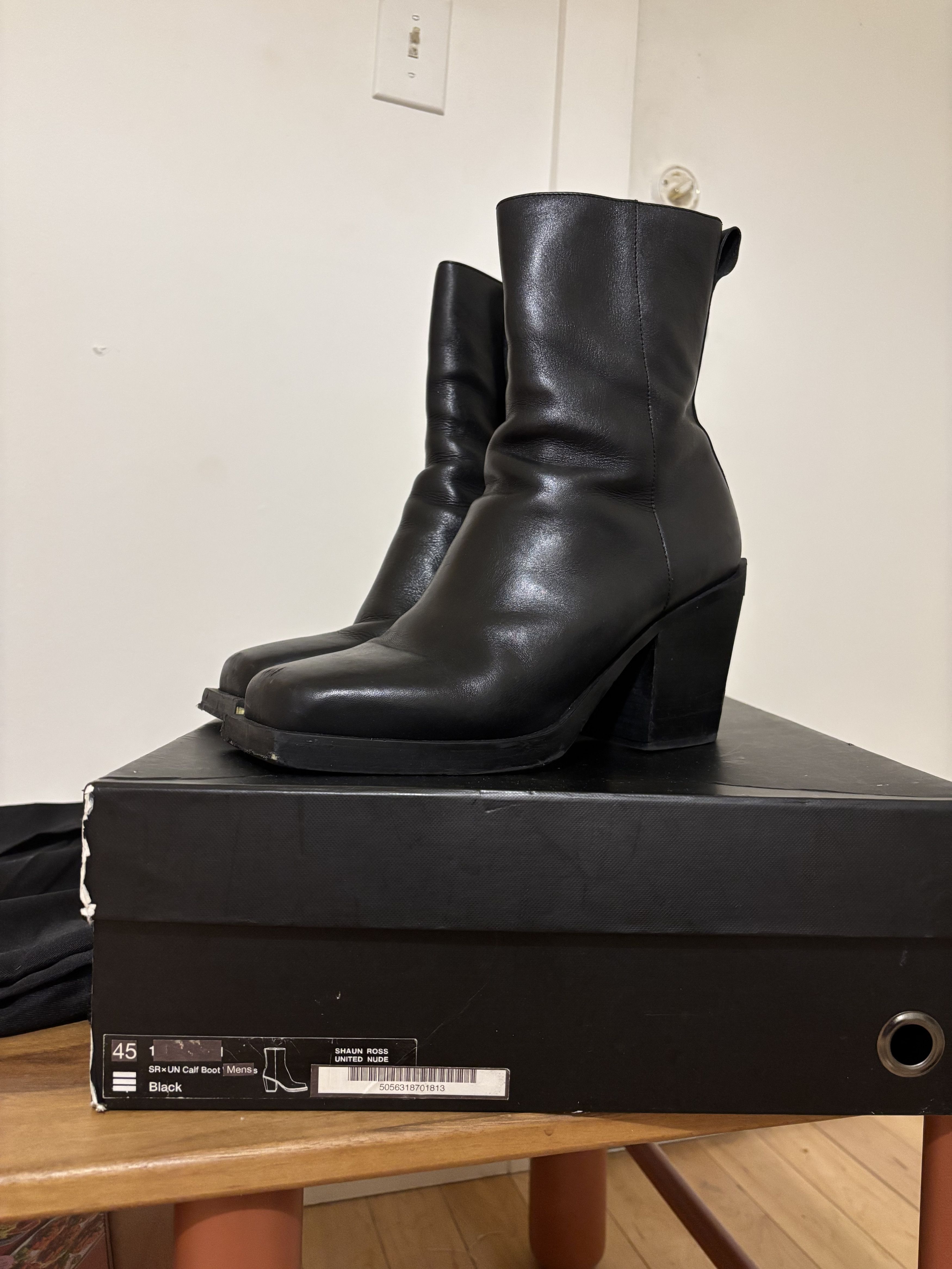 UNITED NUDE SR x UN Calf Boot Men’s Size US 11.5 / EU 44-45 - 1 Thumbnail