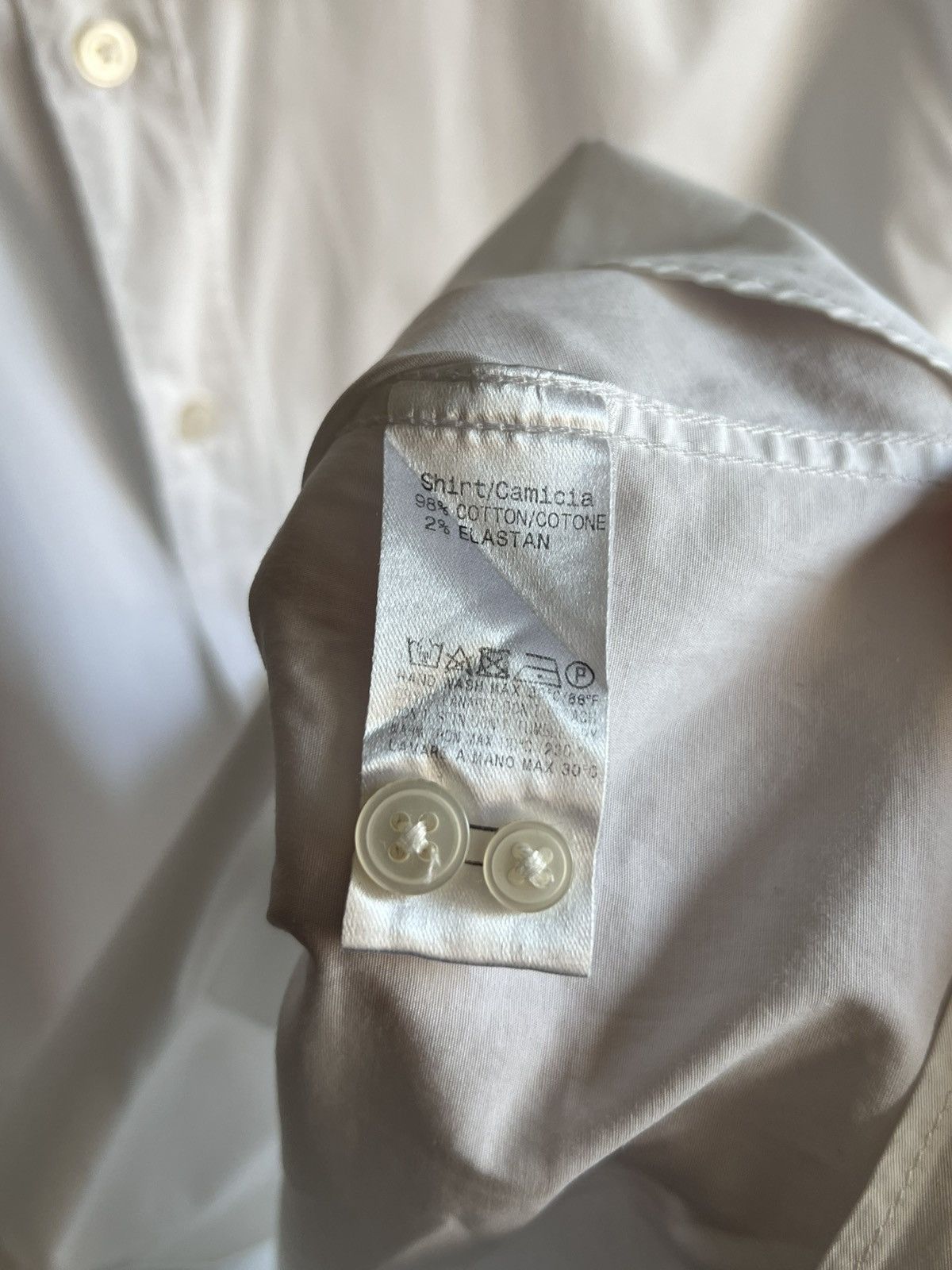 Ermenegildo Zegna Z Zegna Drop 8 Fit White Button Up Shirt Size US XL / EU 56 / 4 - 12 Thumbnail