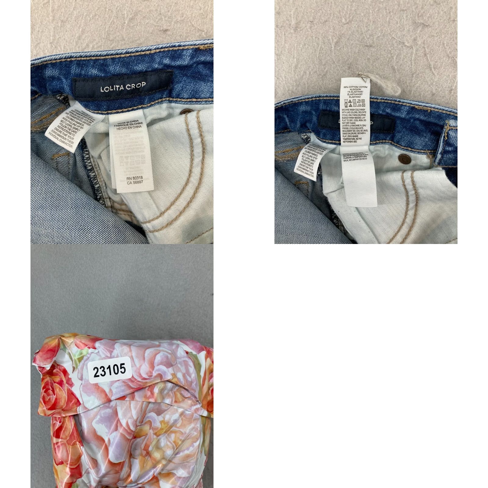 Lucky Brand Lucky Brand Lolita Skinny Jeans 00 24 Blue Crop Raw Hem Denim Woman Slim 5-Pocket Modern Bohemian Size 24" / US 00 / IT 34 - 9 Thumbnail