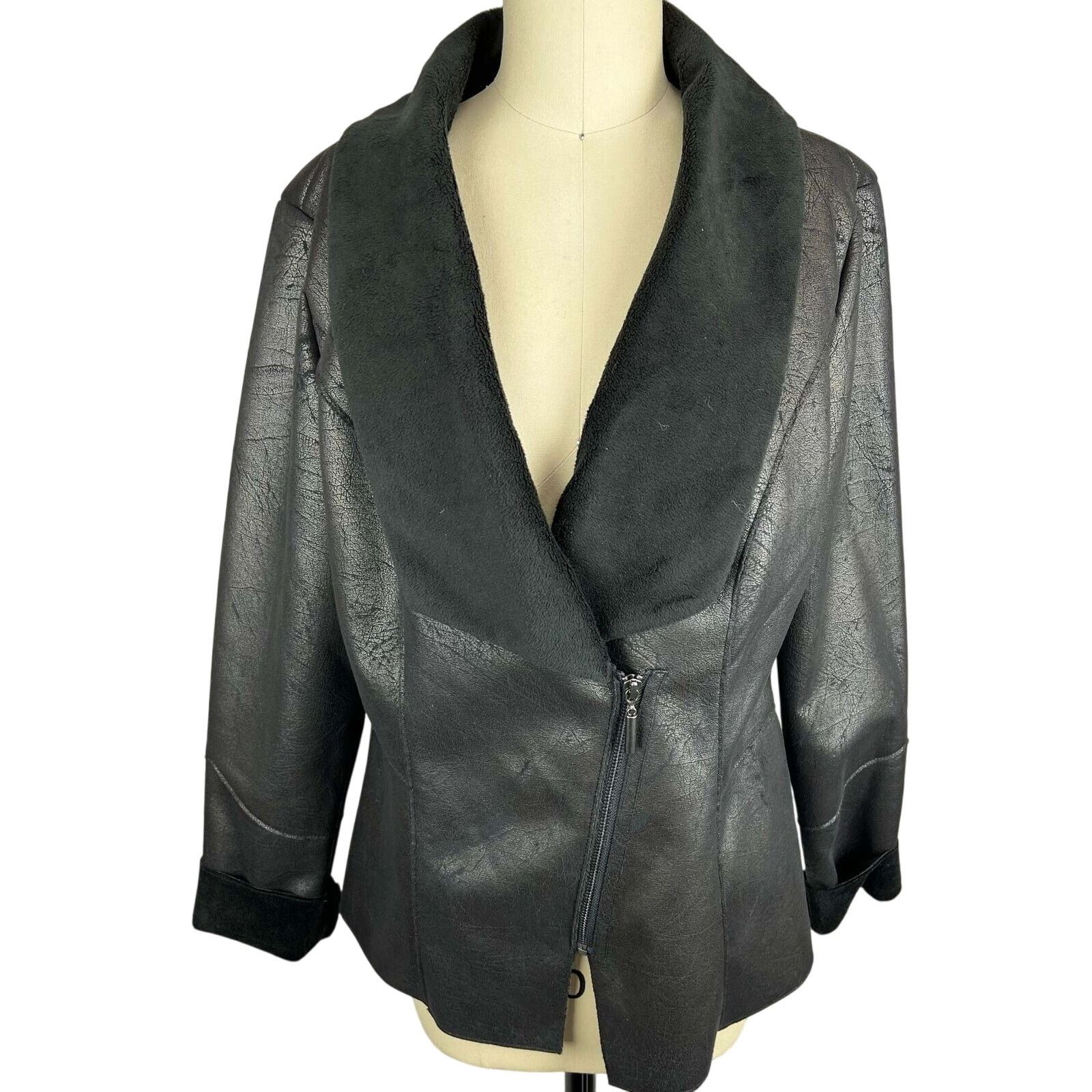 White House Black Market White House Black Market Faux suede jacket sz Large Size L / US 10 / IT 46 - 1 Thumbnail