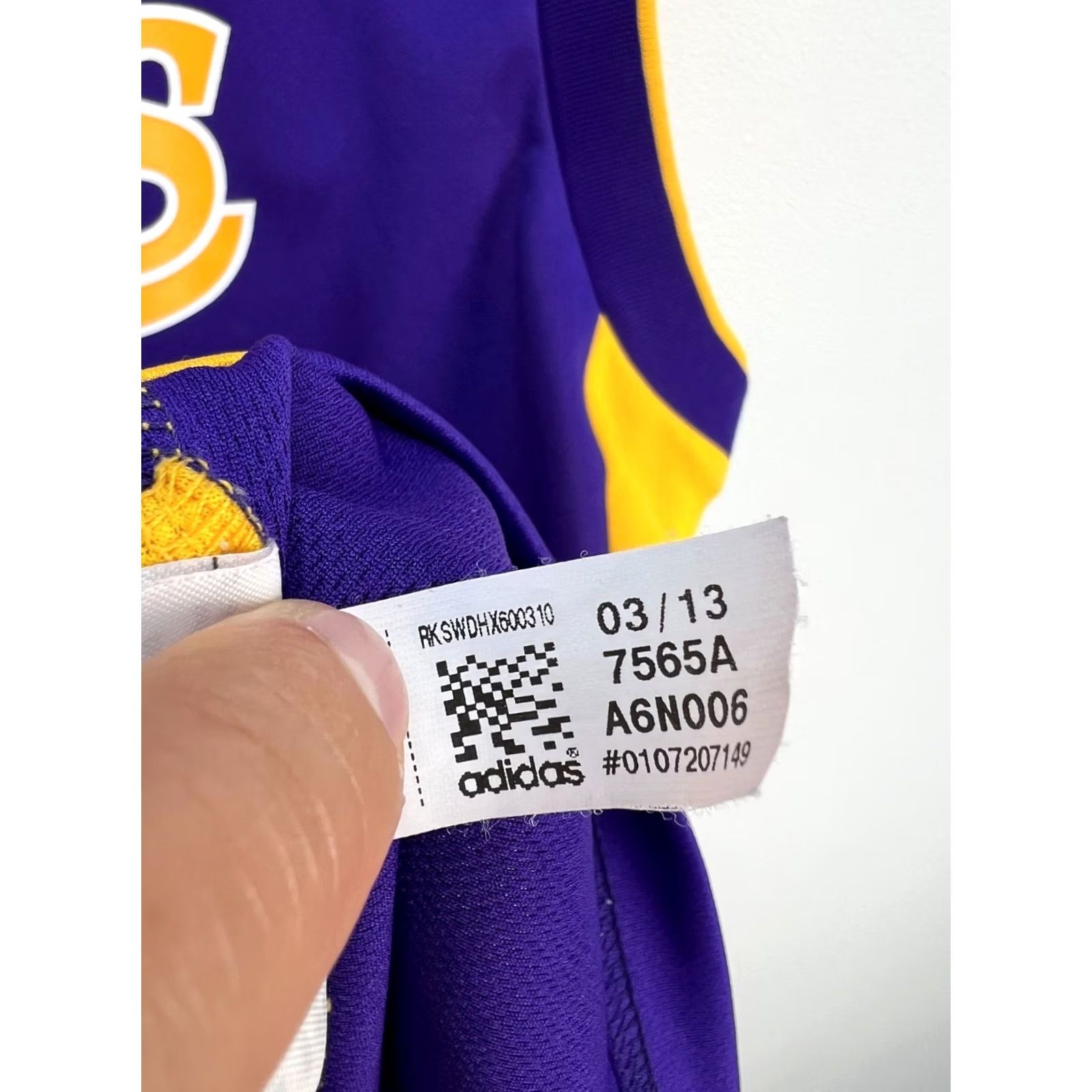 Adidas adidas Lakers Jersey Shirt Sleeveless M Purple 2012-13 Howard #12 Mens T-Shirt Size US M / EU 48-50 / 2 - 7 Thumbnail