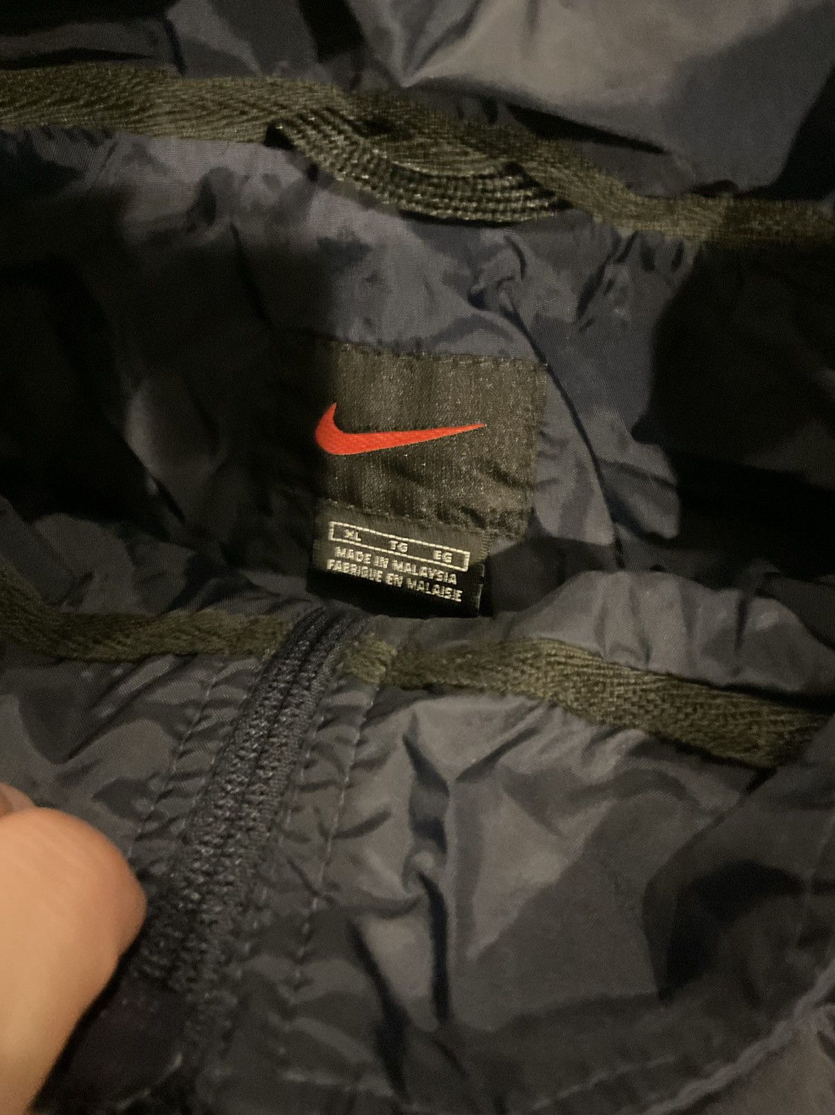 Nike × Vintage Vintage Nike Navy windbreaker Size US XL / EU 56 / 4 - 2 Thumbnail