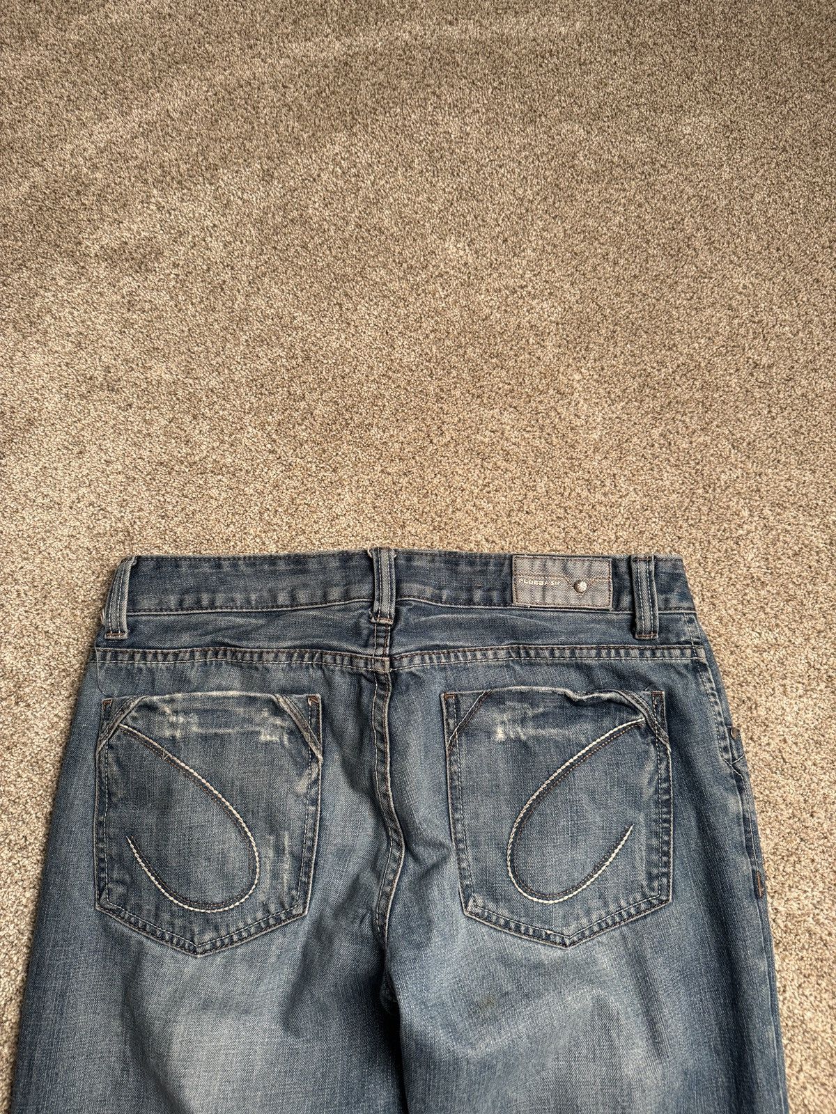Other BLUEBASIC “HOOK STITCH” STRAIGHT LEG MUD WASH DENIM Size US 32 / EU 48 - 2 Thumbnail