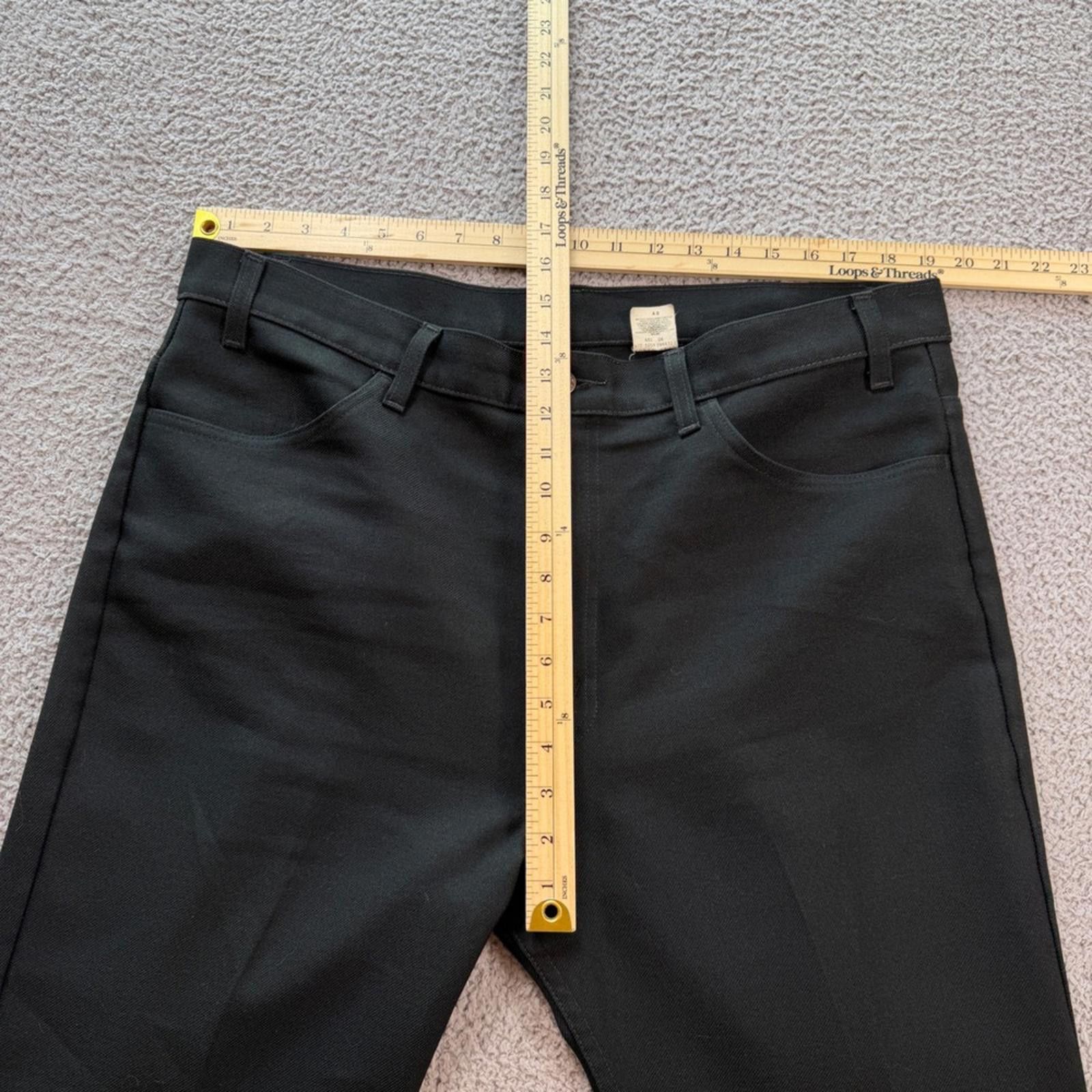 Levi's Vintage 90s Levis 601 Black Bootcut Pants Mens 40x30 Western Size 48R - 3 Thumbnail
