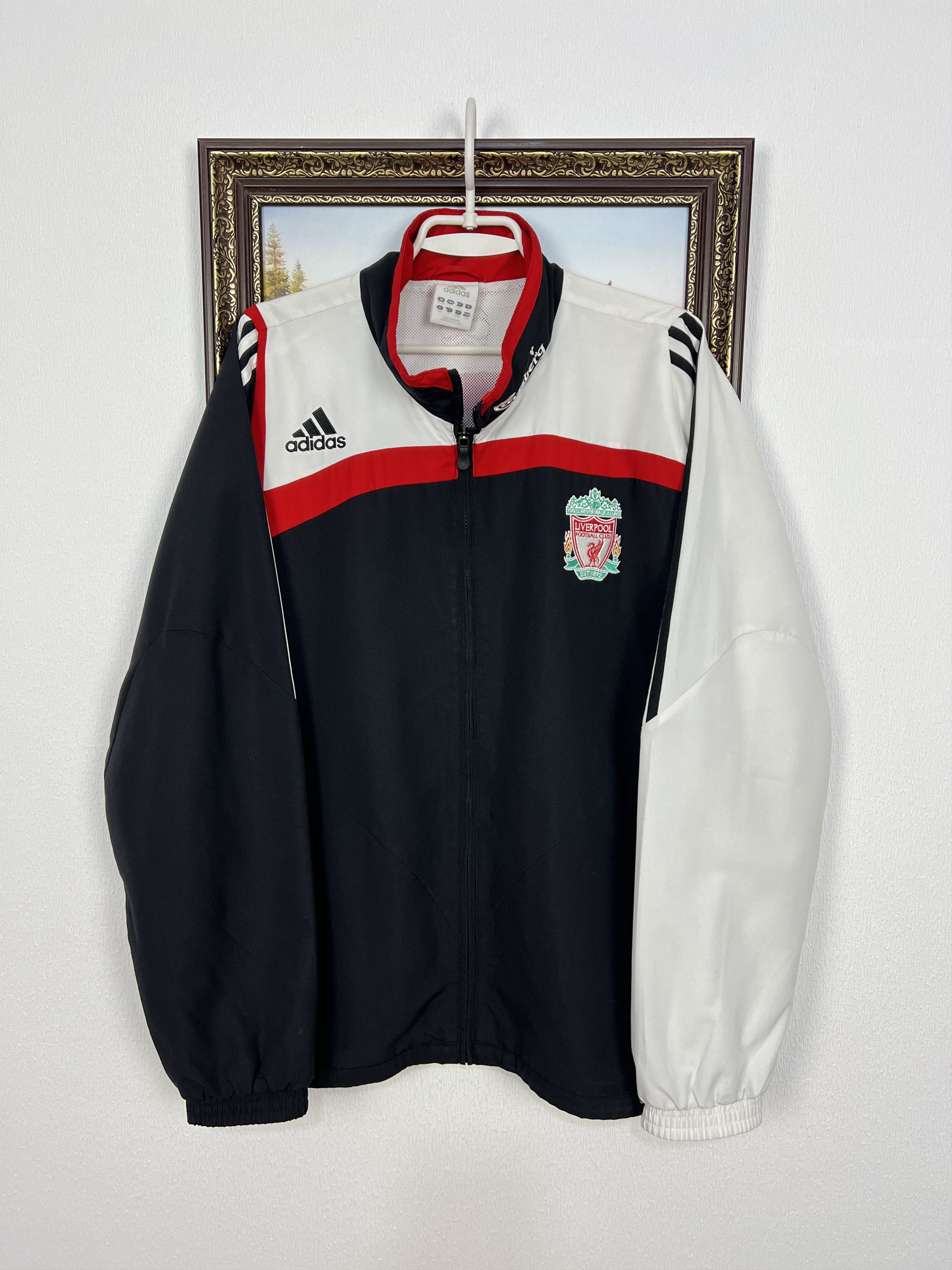 Adidas Vintage Adidas Liverpool Football Jacket Soccer Track Top Size US L / EU 52-54 / 3 - 1 Thumbnail