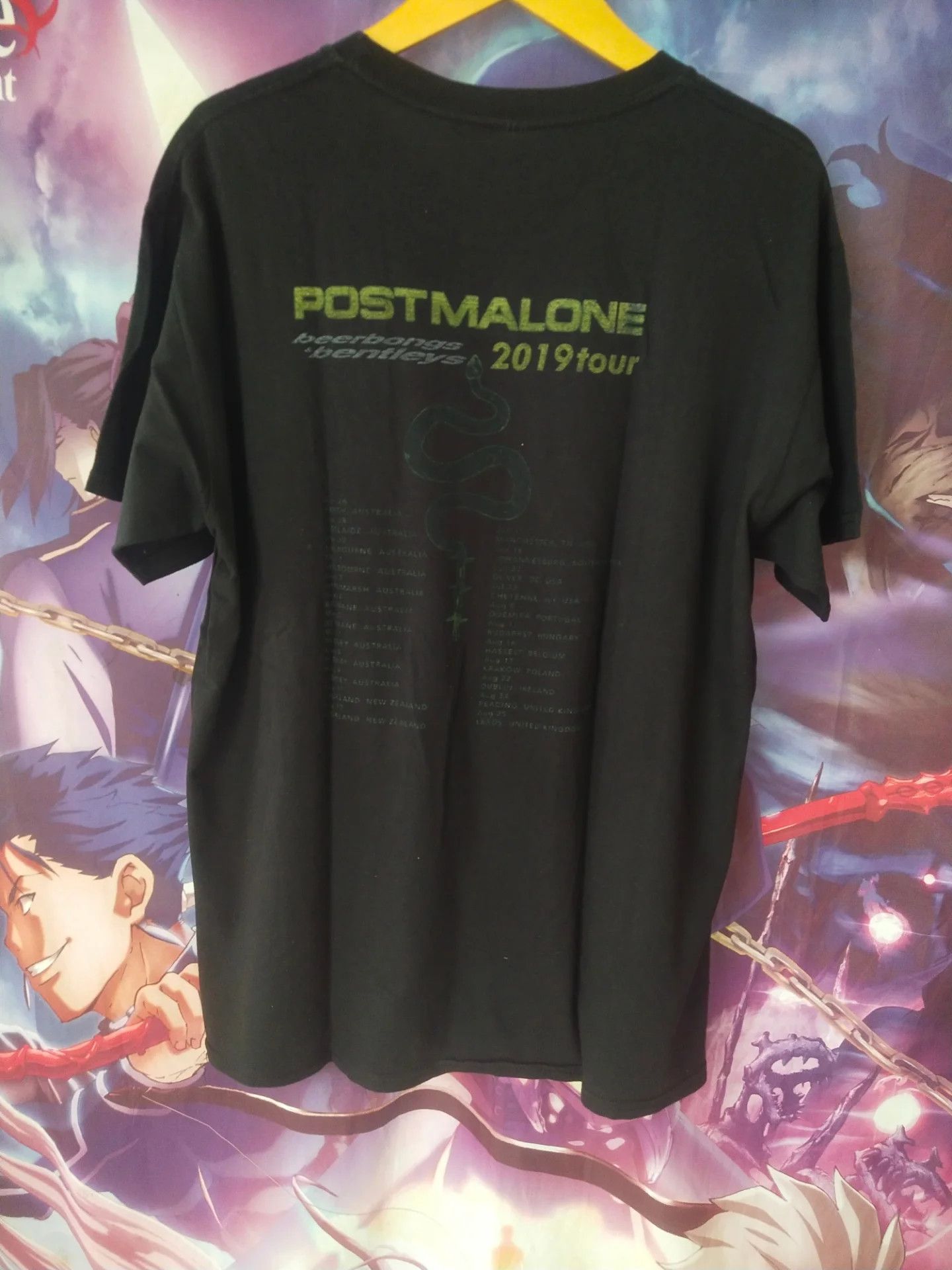 Rap Tees Post Malone 2019 Tour Graphic Rap Music Tee Size US XL / EU 56 / 4 - 3 Thumbnail