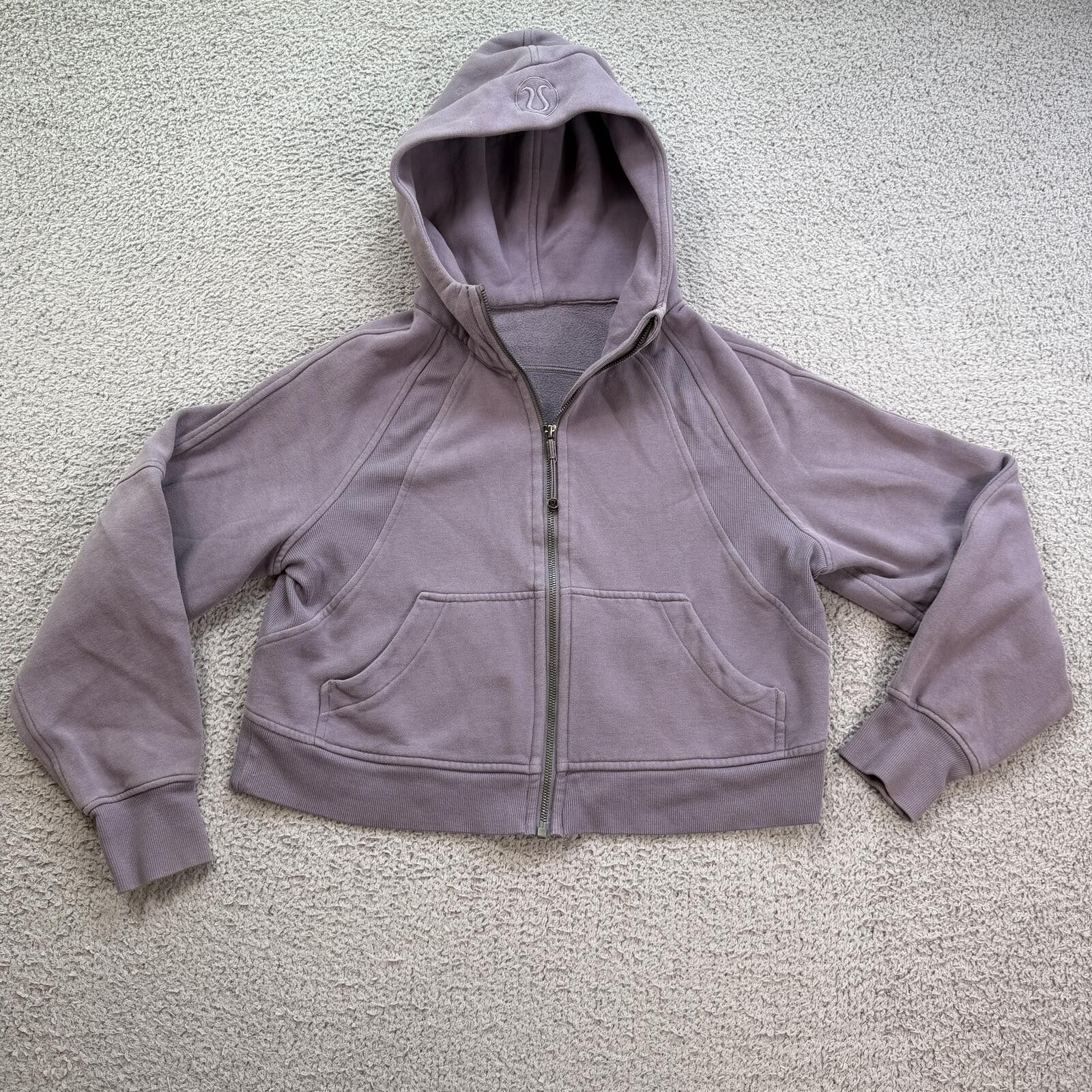 Lululemon Lululemon Scuba Half Zip Hoodie XS/S Purple Cropped Size S / US 4 / IT 40 - 1 Thumbnail