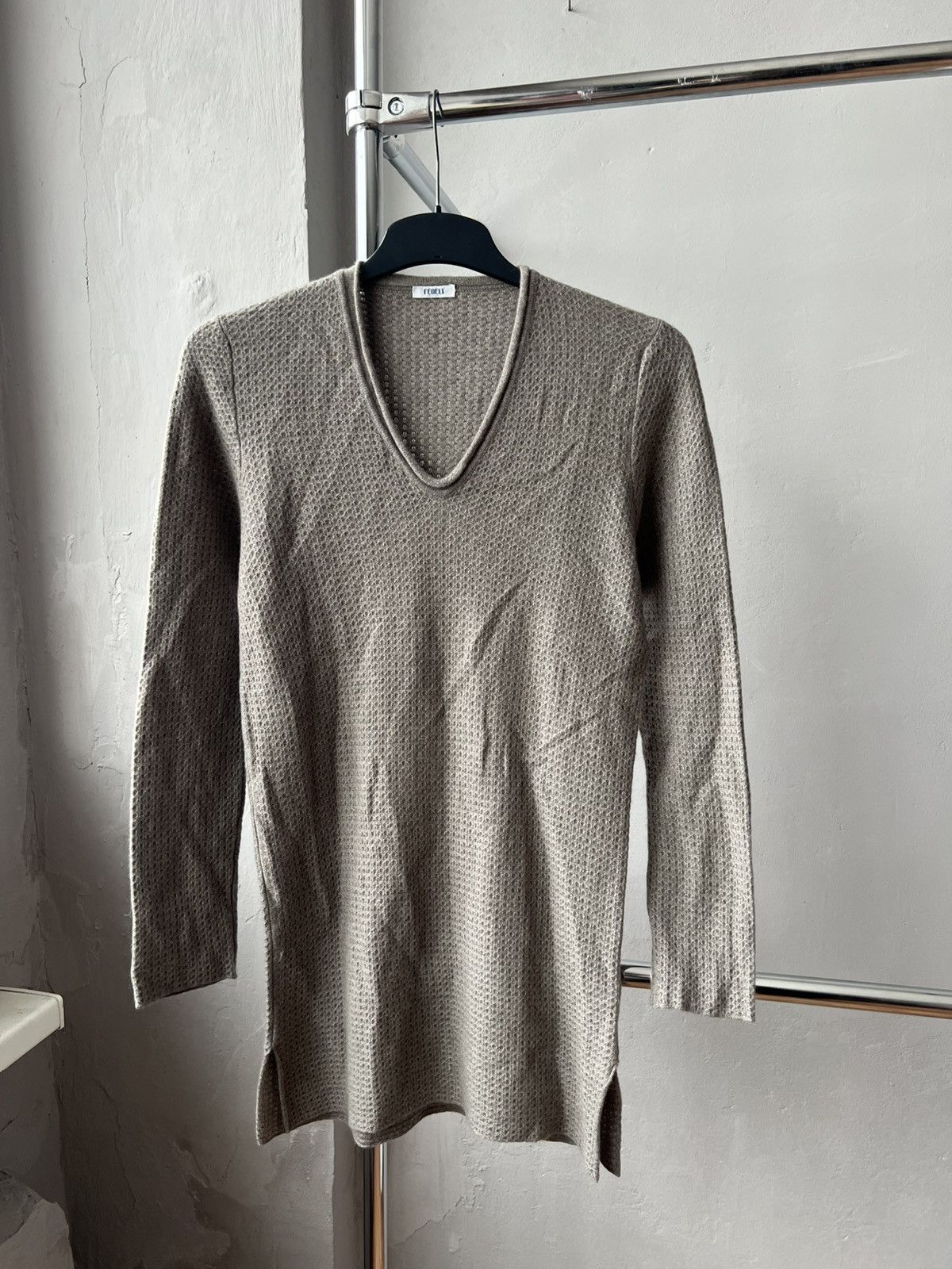 Fedeli FEDELI MADE IN ITALY CASHMERE WOMEN LONG SWEATER SIZE 38 Size XS / US 0-2 / IT 36-38 - 3 Thumbnail