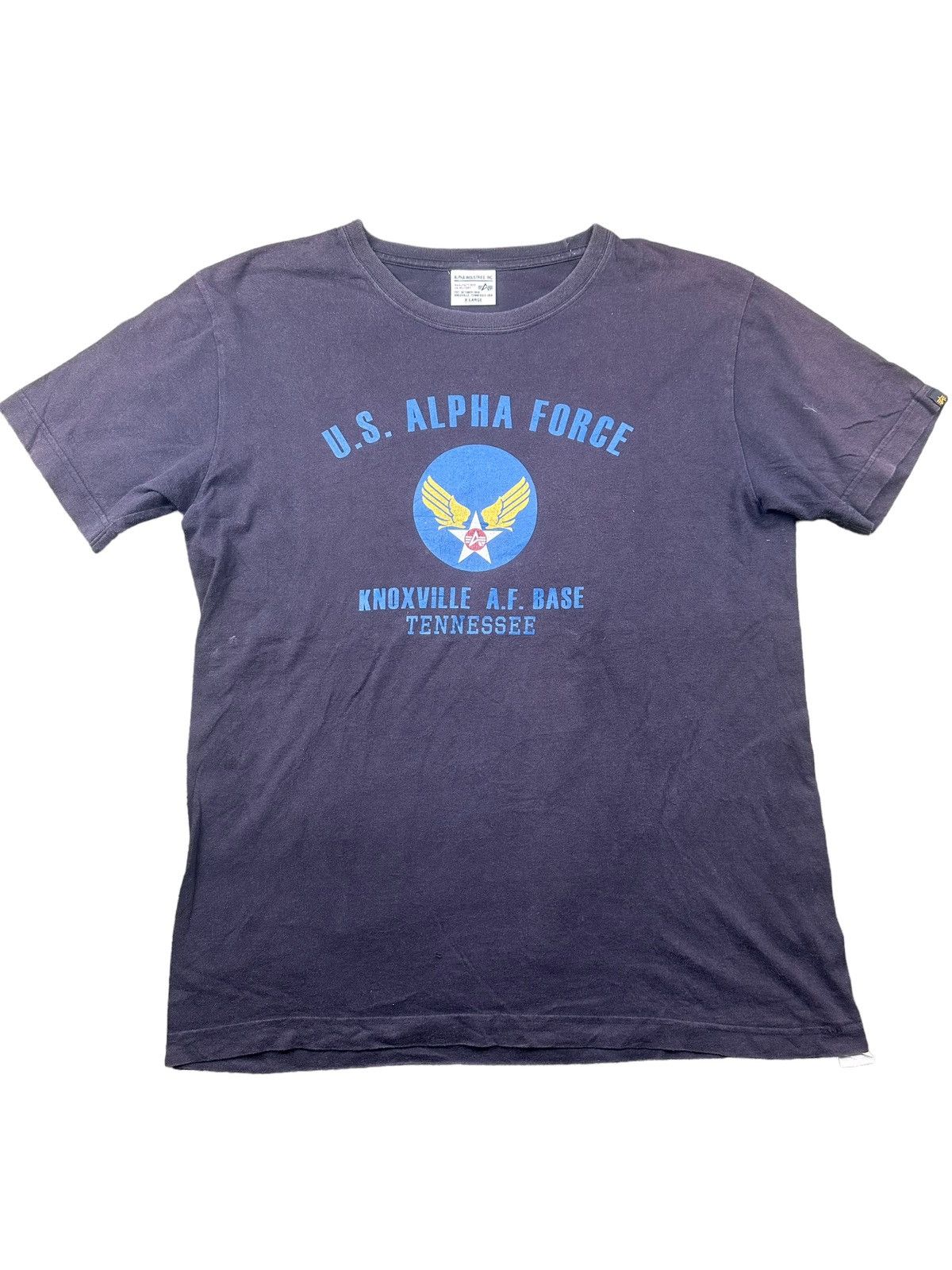 Vintage Alpha Industries centre logo
