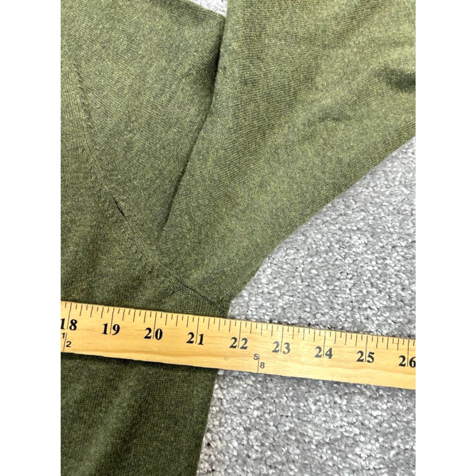Brooks Brothers Brooks Brothers Sweater Mens L Green Cotton Wool Knit V-Neck Pullover Logo Preppy Winter Fall Spring Size US L / EU 52-54 / 3 - 6 Thumbnail