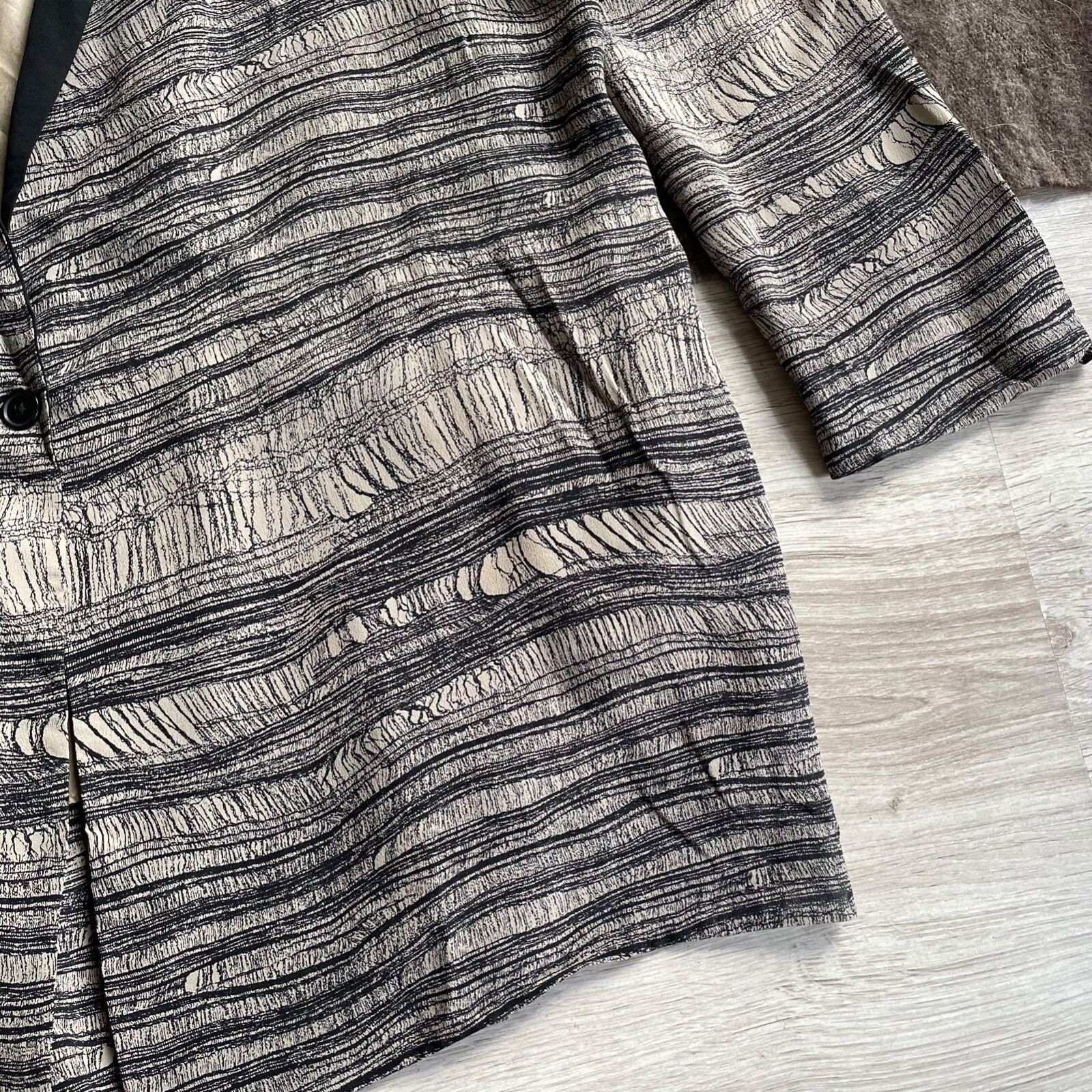 Vintage Raquel Allegra USA Made Silk Blazer Jacket 9163AC Size L / US 10 / IT 46 - 4 Thumbnail