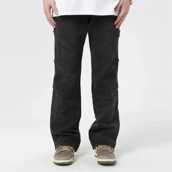 Vintage Aoyama x Nan punk flared cargo jeans Size US 34 / EU 50 - 7 Thumbnail