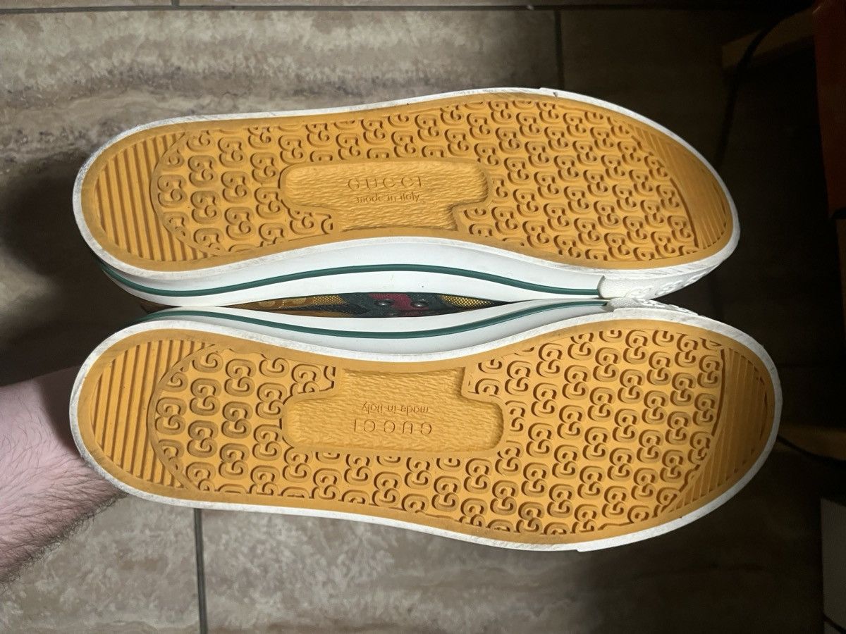 Gucci Yellow Gucci Tennis Sneakers Size US 8 / EU 41 - 4 Thumbnail