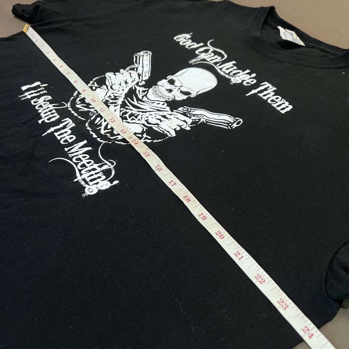 Vintage Vintage Y2K God can judge them Promo Tee XL Gun Skull Size US XL / EU 56 / 4 - 5 Thumbnail