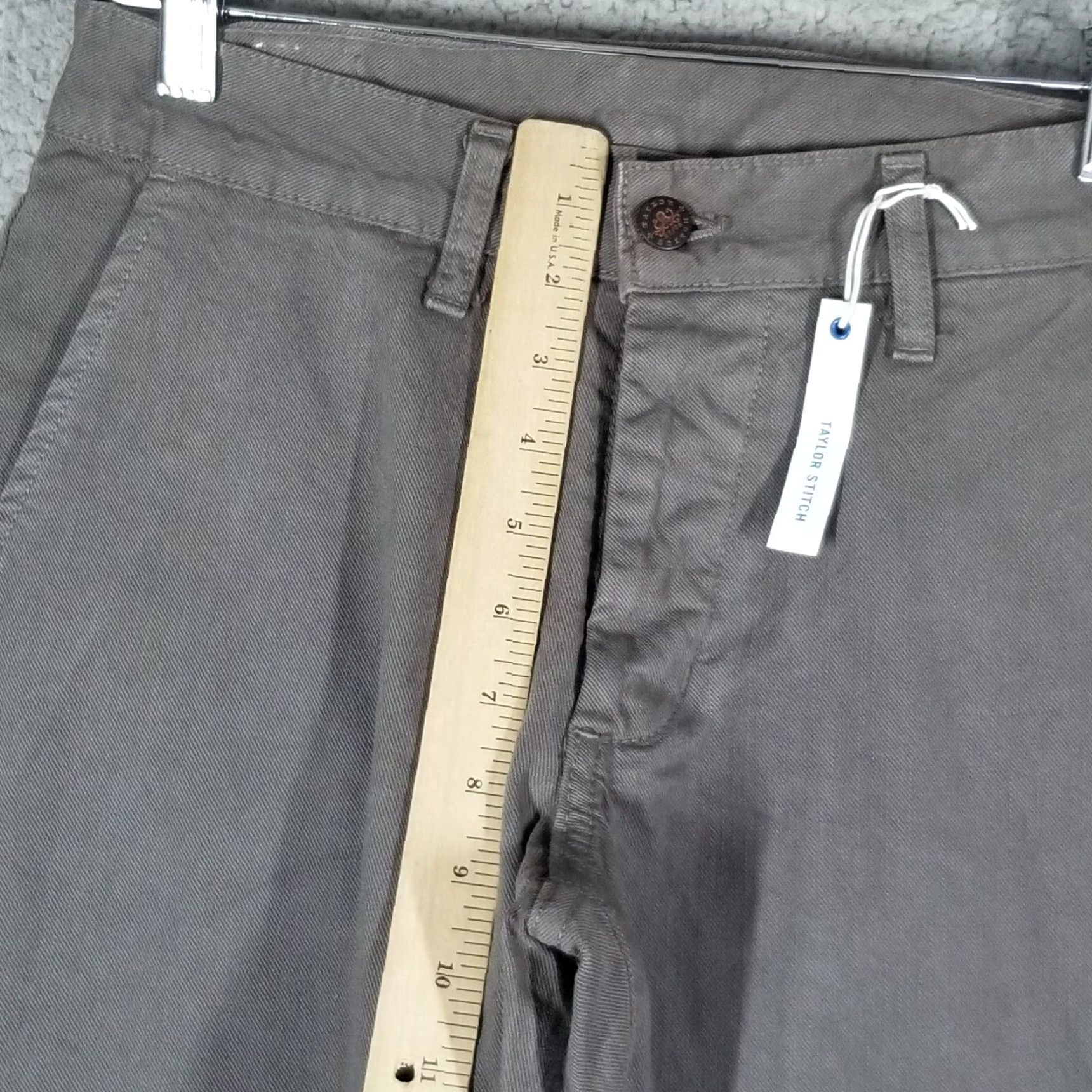 Taylor Stitch VINTAGE Taylor Stitch Slim Fit Chino Pants In Organic Gray Men’s 29X34 NWT Size US 29 - 6 Thumbnail