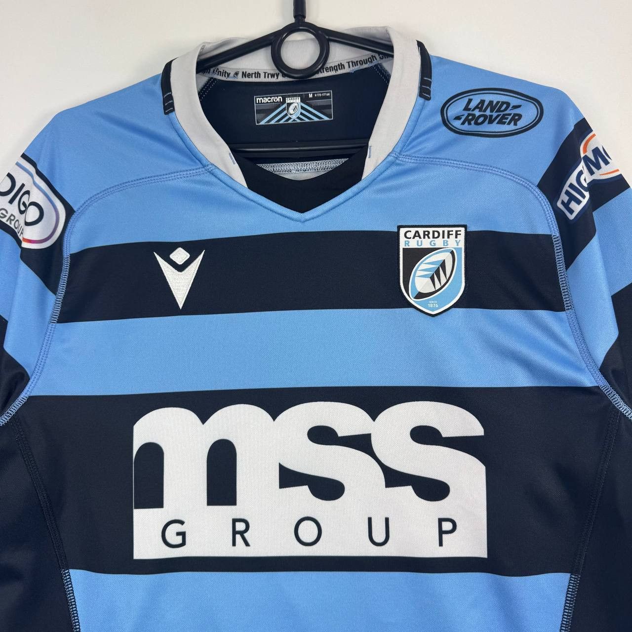 Macron Macron Cardiff Rugby MSS Group Home Jersey Blue Mens Size M Size US M / EU 48-50 / 2 - 2 Thumbnail