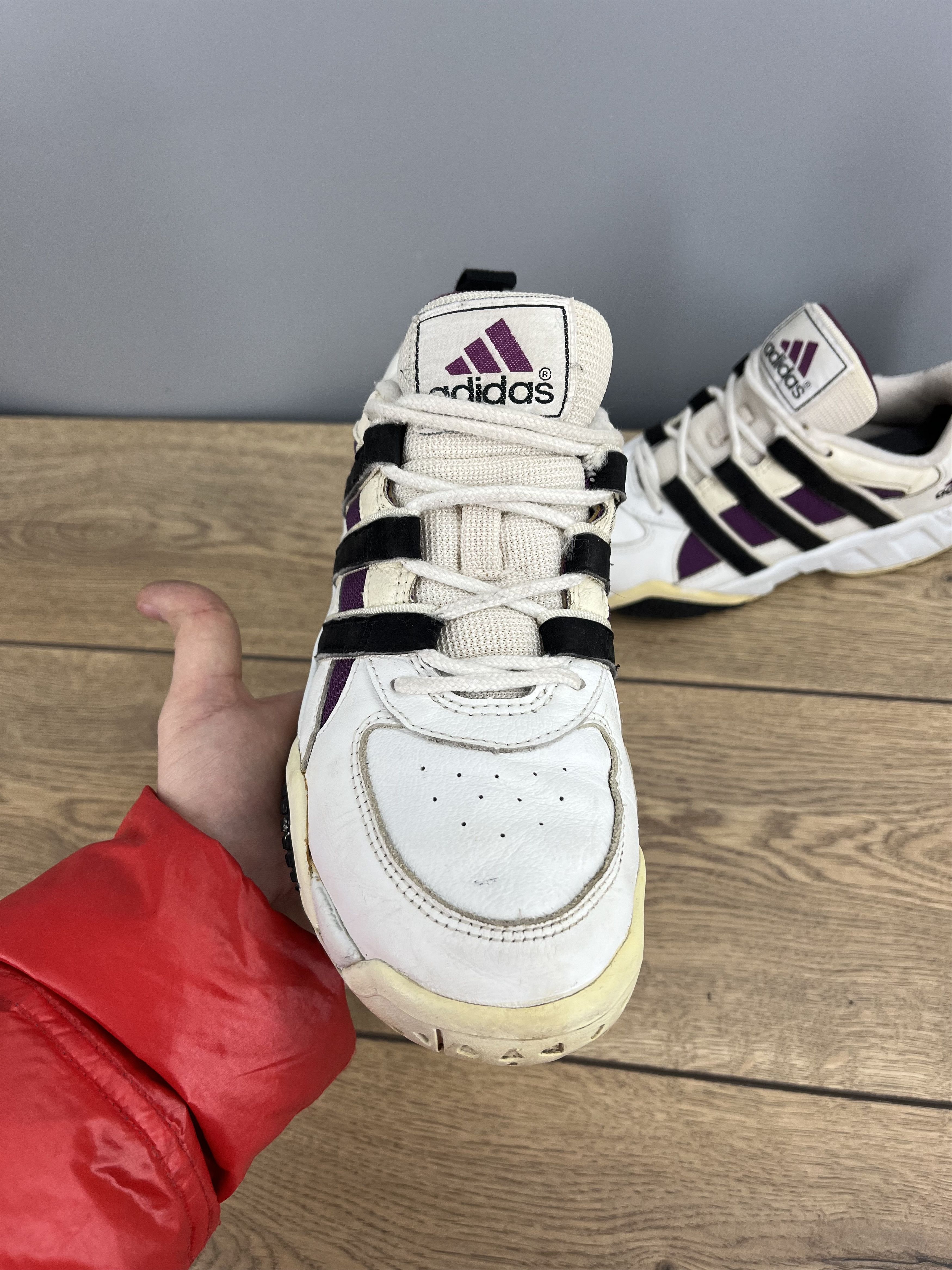 Adidas Vintage 1997 adidas Women’s Trainers White Black Purple Size US 8 / IT 38 - 4 Thumbnail