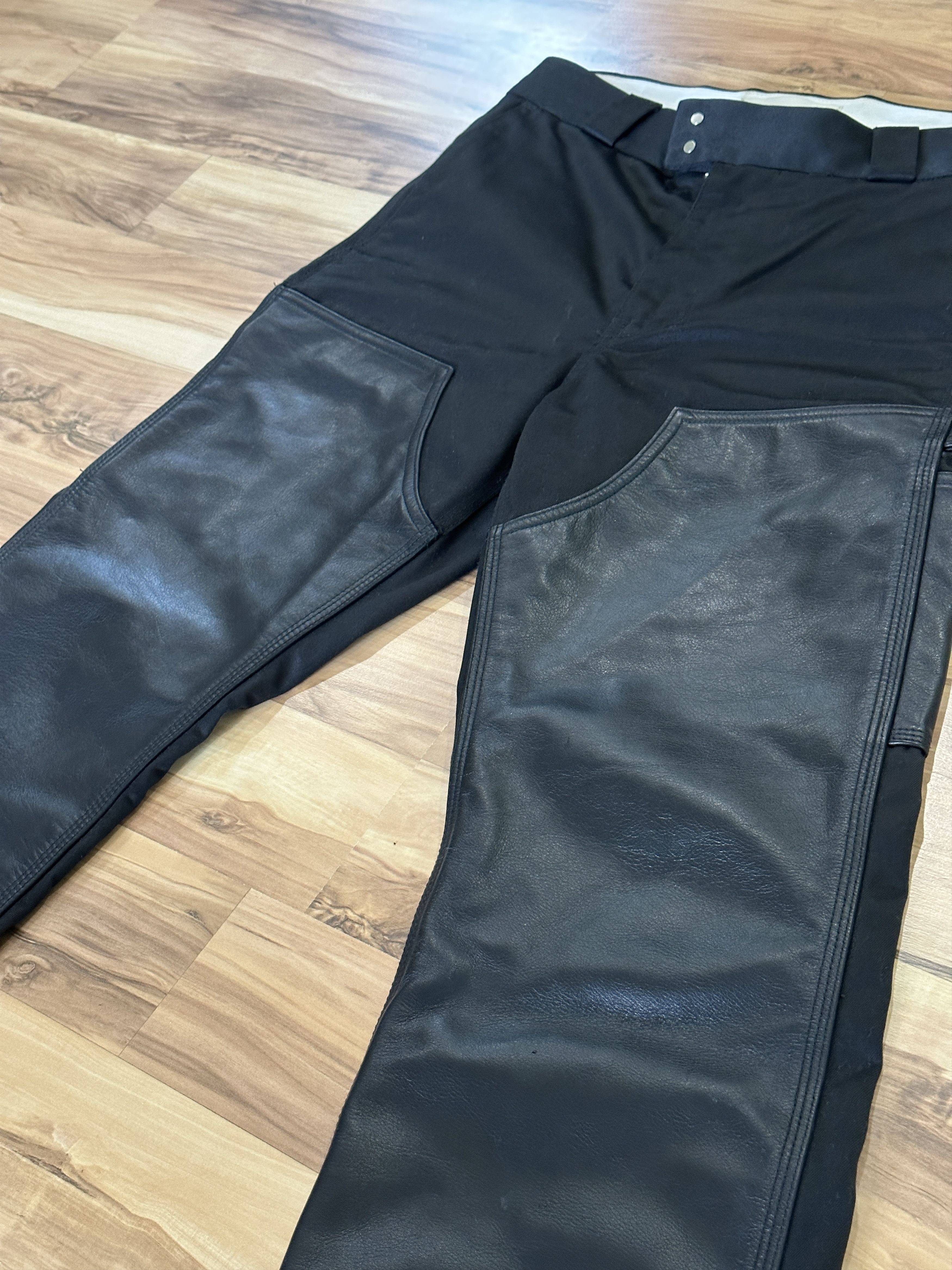 Vuja De Vuja De Adaigo Leather Double Knee Carpenter Pants Size US 28 / EU 44 - 3 Thumbnail