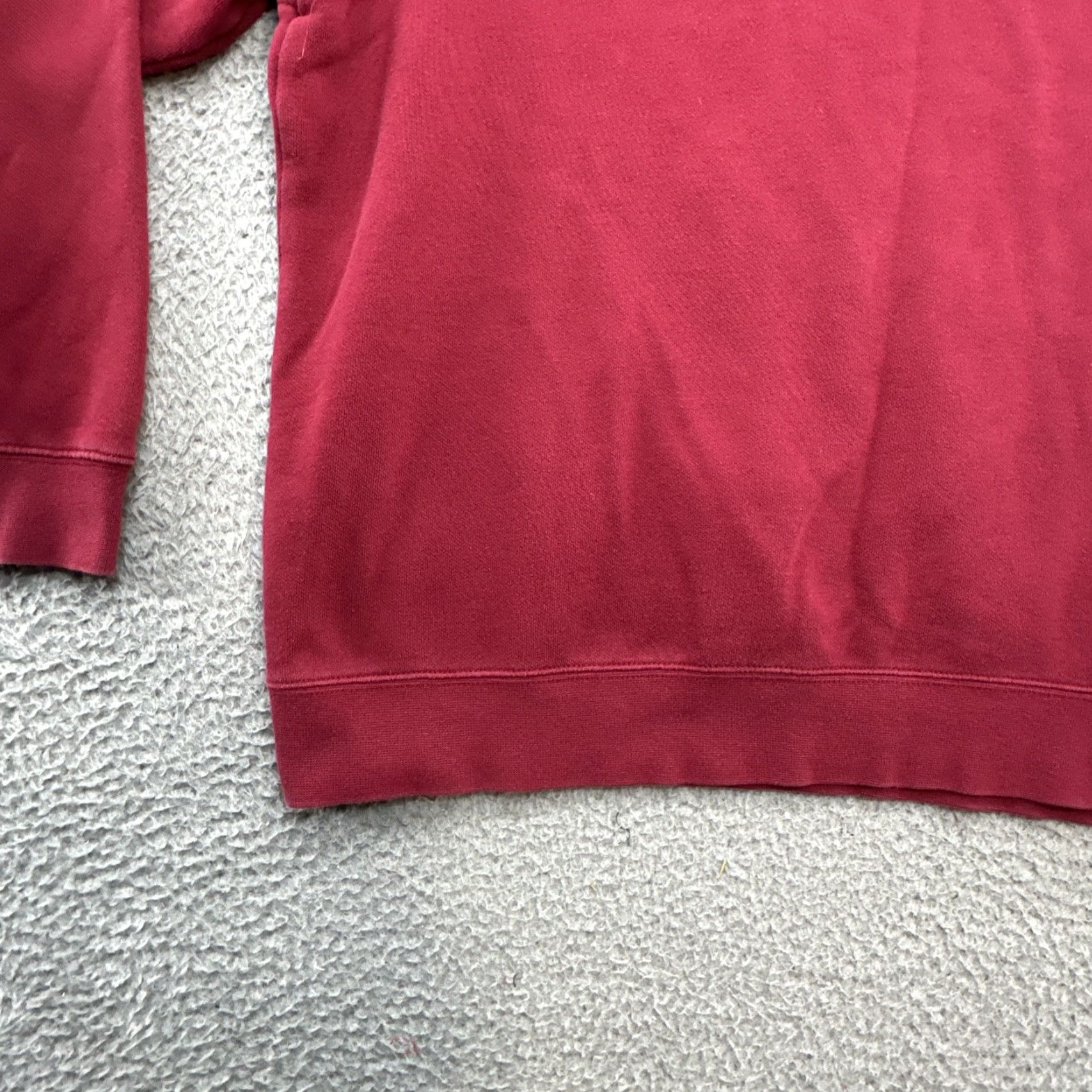 Nike VINTAGE Nike Sweatshirt Crewneck XL Beige Red Logo Embroidered 90s City College USA Mens Sweatshirt Size US L / EU 52-54 / 3 - 4 Thumbnail