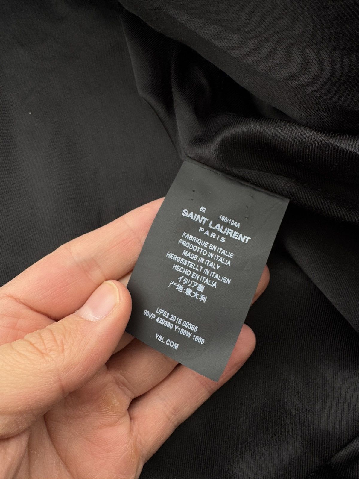 Hedi Slimane × Saint Laurent Paris × Yves Saint Laurent *ULTRA RARE* Hedi Slimane YSL Saint Laurent Paris teddy Size US L / EU 52-54 / 3 - 7 Thumbnail