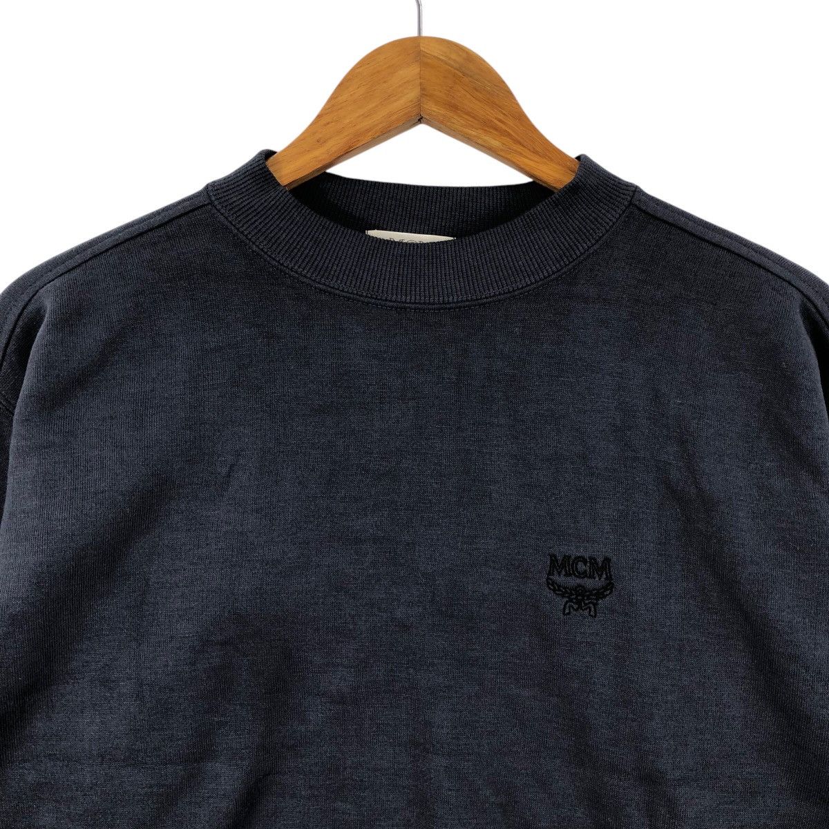 MCM × Vintage Vintage MCM Sweatshirt Embroidered Logo Crewneck Size US M / EU 48-50 / 2 - 2 Thumbnail