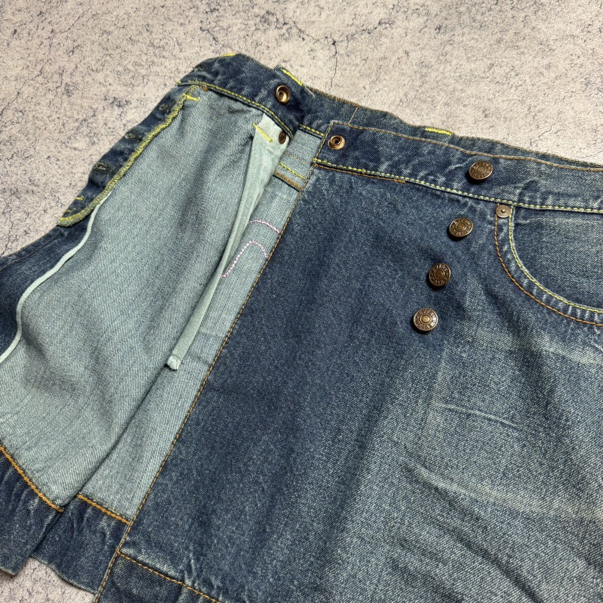 Evisu Vintage Evisu Rare Denim Skirt Size 30" / US 8 / IT 44 - 6 Thumbnail