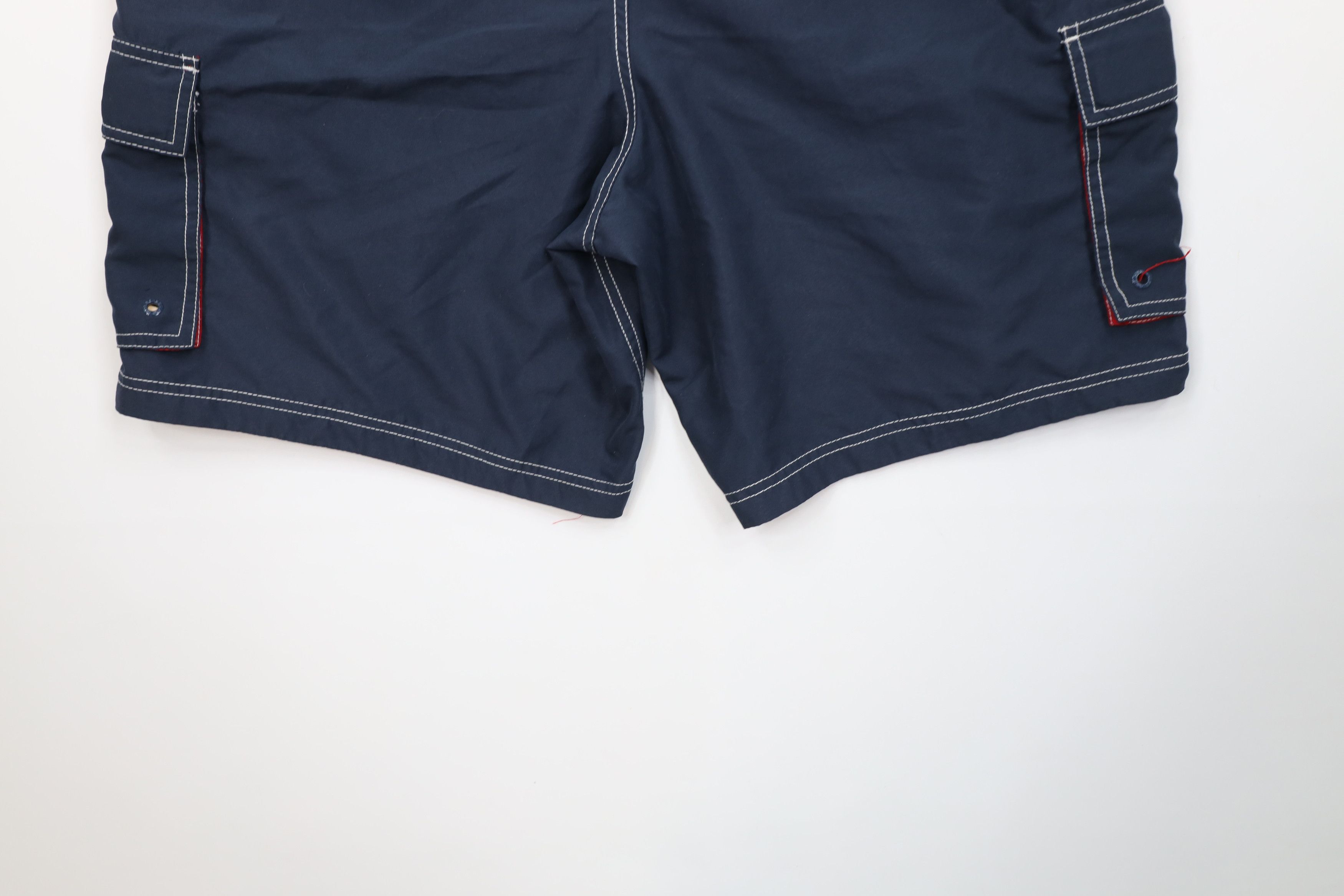 Speedo Vintage Speedo Spell Out Lined Cargo Shorts Swim Trunks Blue Size US 32 / EU 48 - 11 Thumbnail