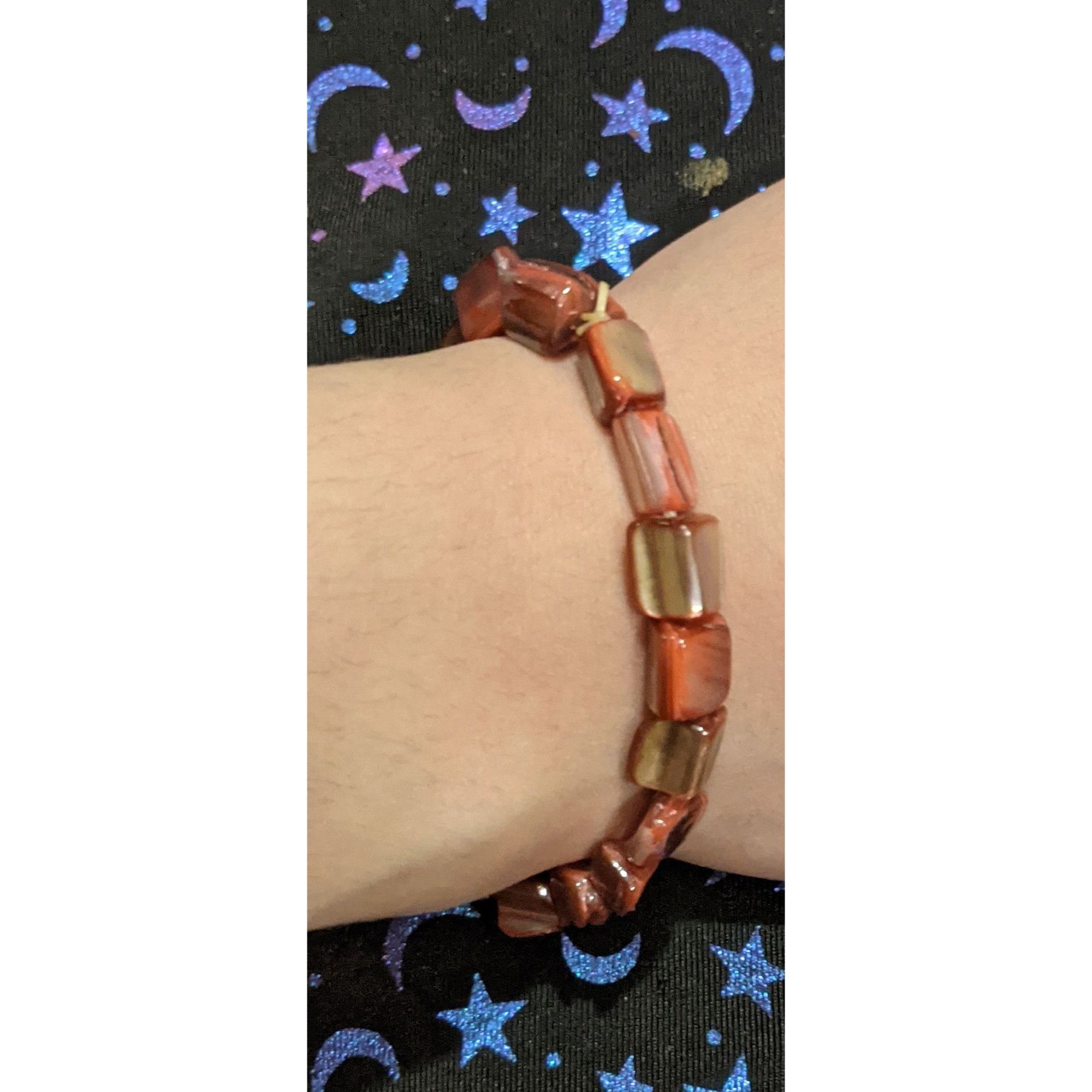 Other Mermaidcore Casual Pink Dyed Shell Stretch Bracelet Size ONE SIZE - 1 Thumbnail
